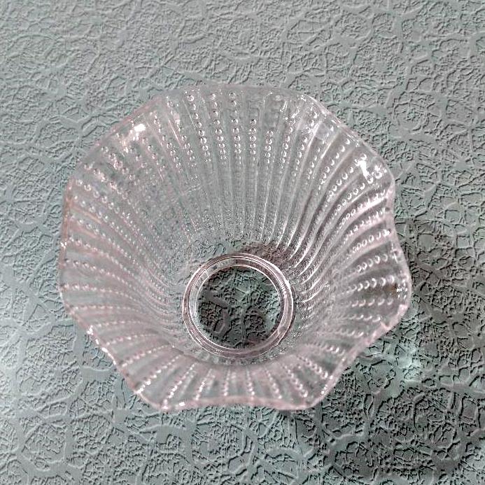 Vintage Beaded Glass Lamp Shade, Replacement Bell Shaped Shade