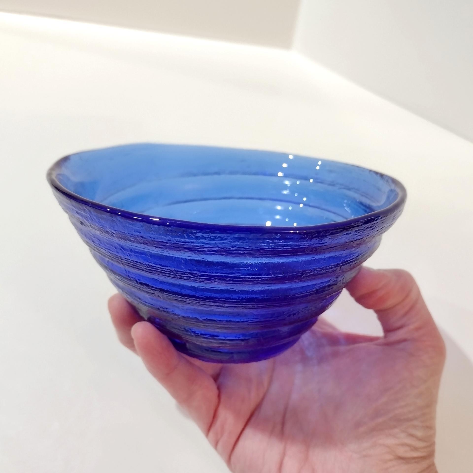 Vintage Cobalt Blue Beehive Bowls, Set of 5, Blue Cereal Soup Noodle Bowls