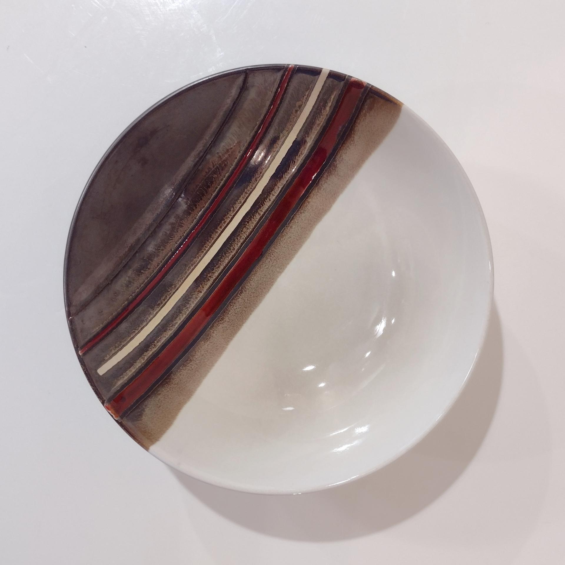 Vintage Better Homes and Gardens Rockport Cereal Soup Bowls, Set of 4, Brown and White Stoneware All Purpose Bowls