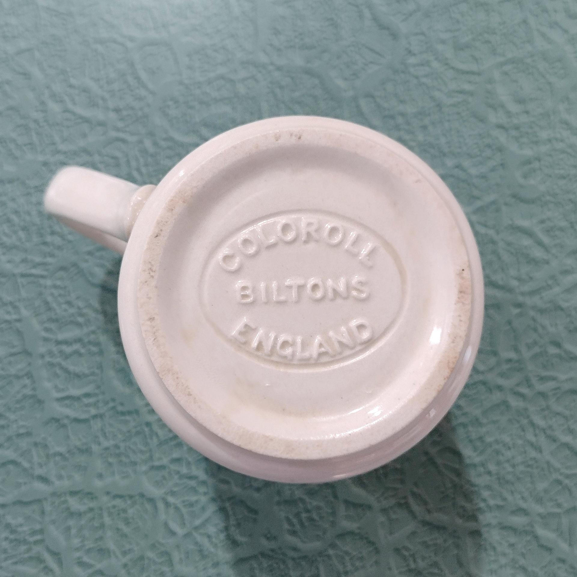 Vintage Coloroll England Biltons Ceramic Coffee Tea Mug, Village Scene Mug