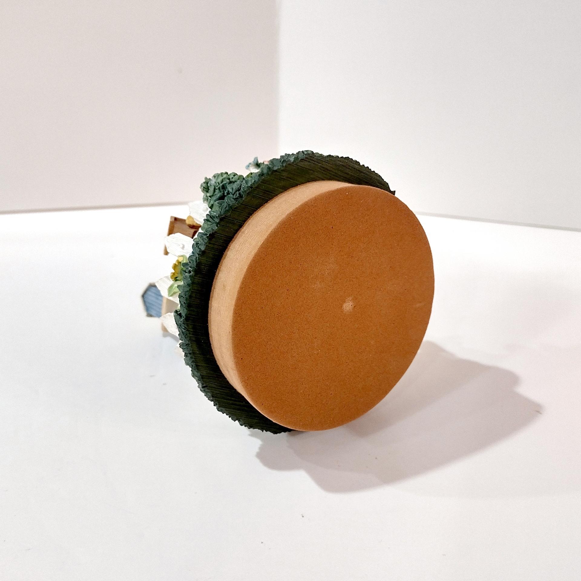 Vintage Our America Birdhouse Resin Jar Candle Topper