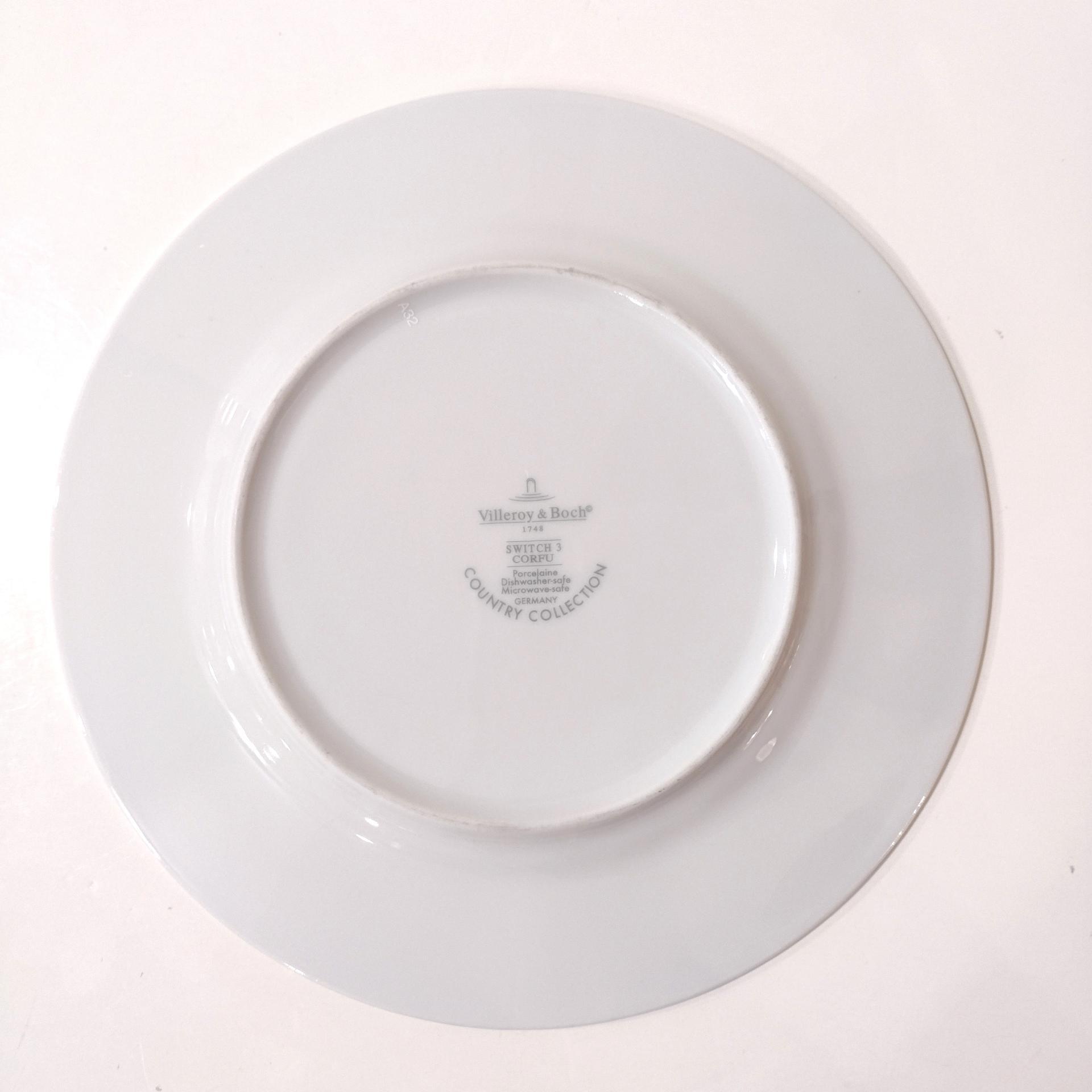 Vintage Villeroy and Boch Switch 3 Corfu Country Collection Luncheon Plate, German Porcelain Plate with Lemon Tree Design
