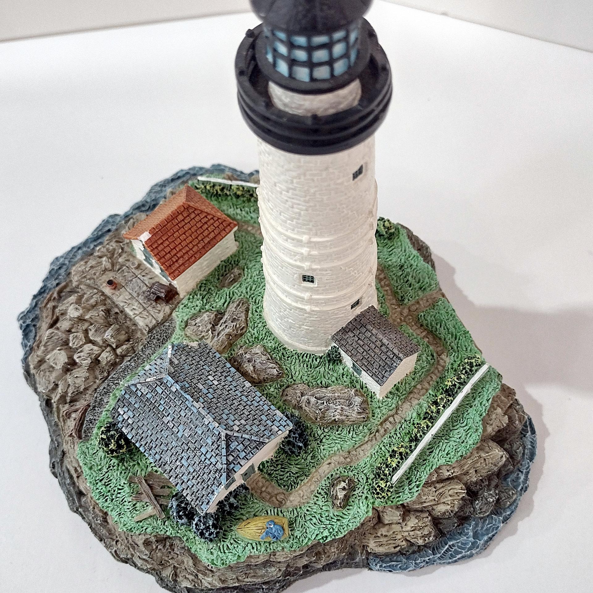 Vintage Boston Harbor Lighthouse Figurine, 1999 Harbor Lights #402R Younger and Associates