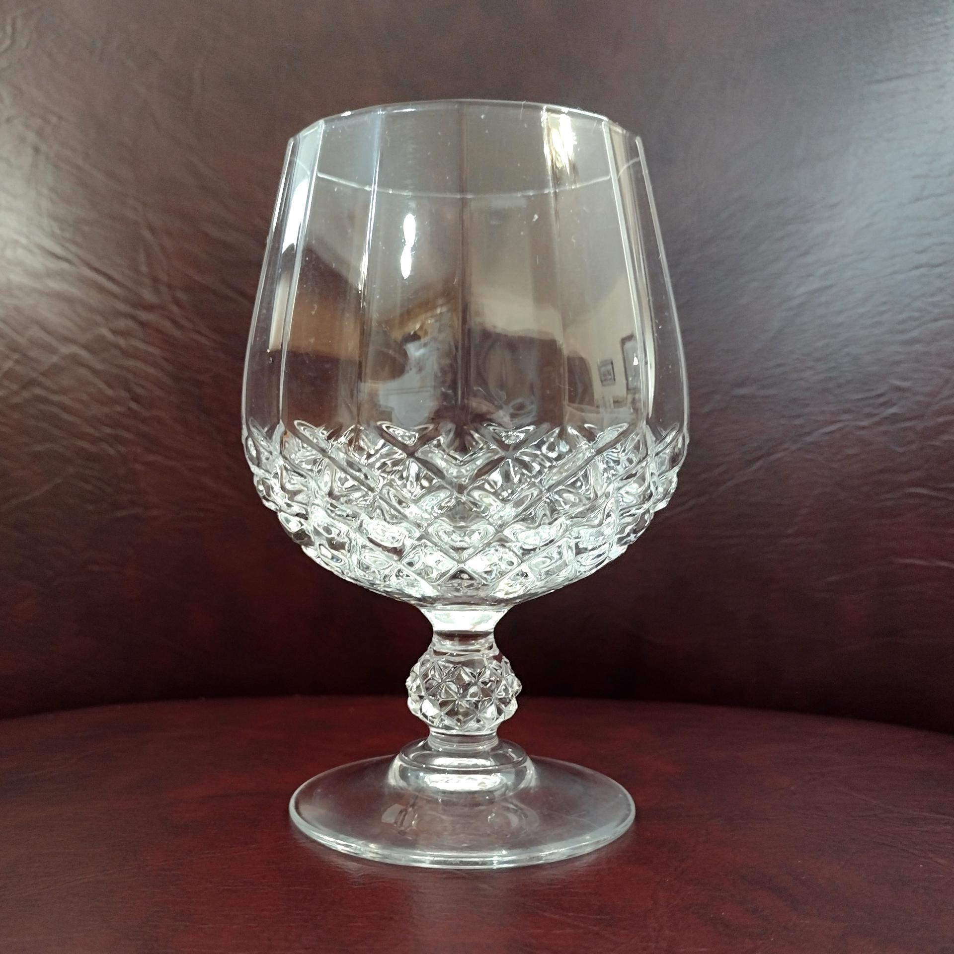 Vintage Cristal D'Arques Longchamp Crystal Brandy Snifter Cognac Glass