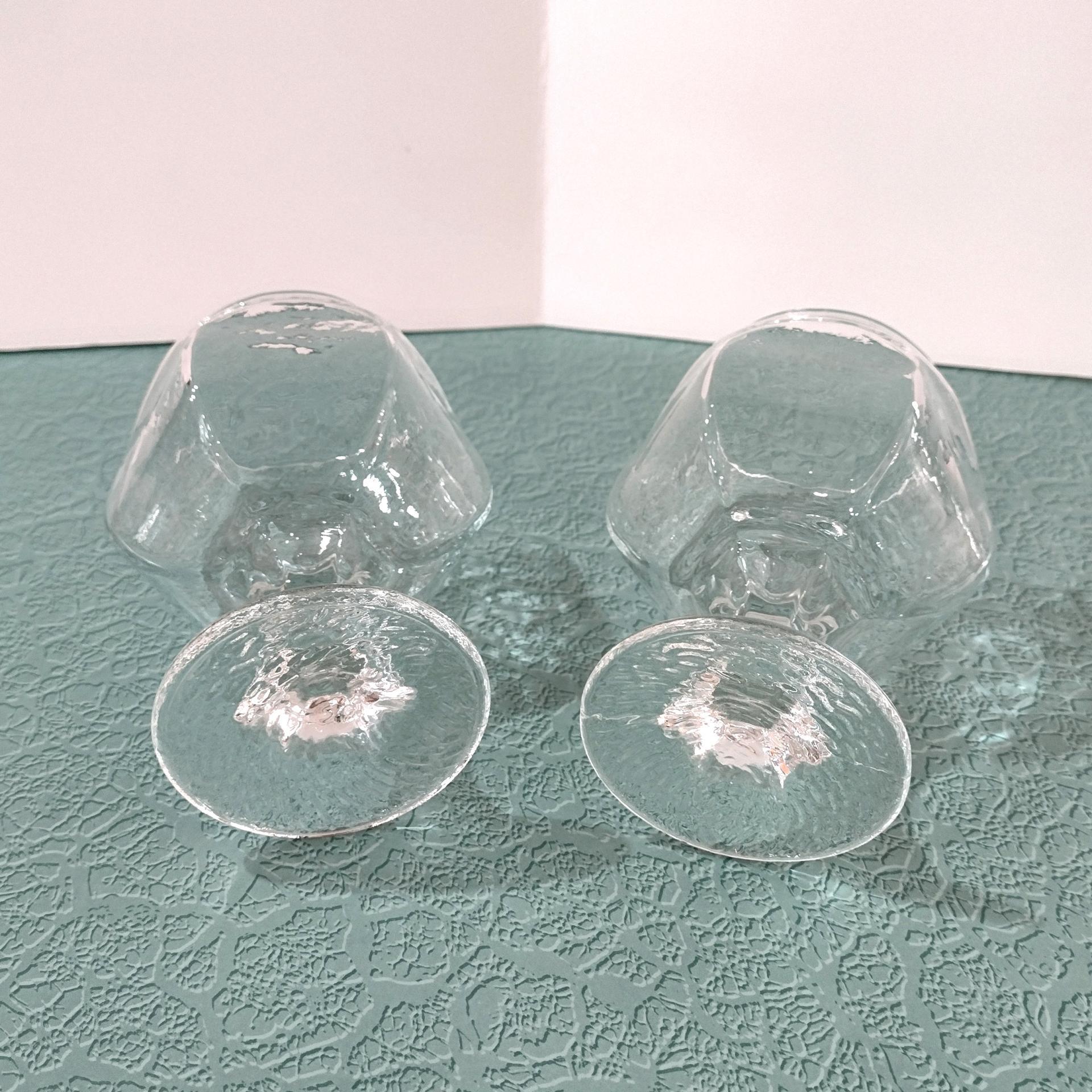 Vintage Libbey Chivalry Brandy Snifter Cognac Glasses, Set of Two