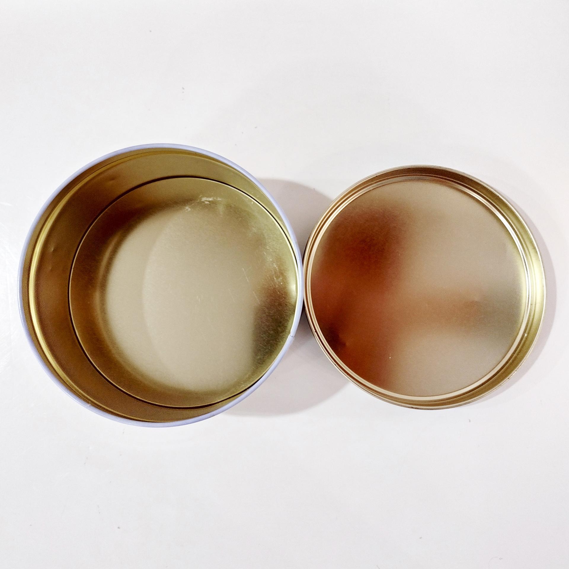 Vintage Bunny Rabbit Flower Garden Country House Scene Round Metal Tin, Easter Spring Storage Gift Container