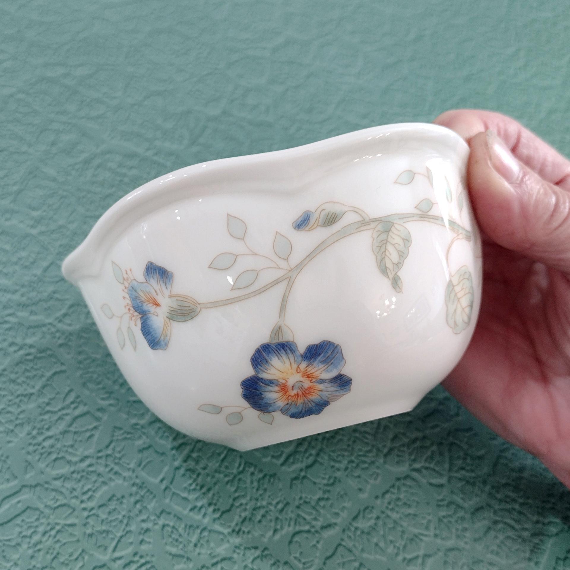 Vintage Lenox Butterfly Meadow Rice Dessert Bowls, Set of Three, Porcelain Floral Candy Nut Dishes