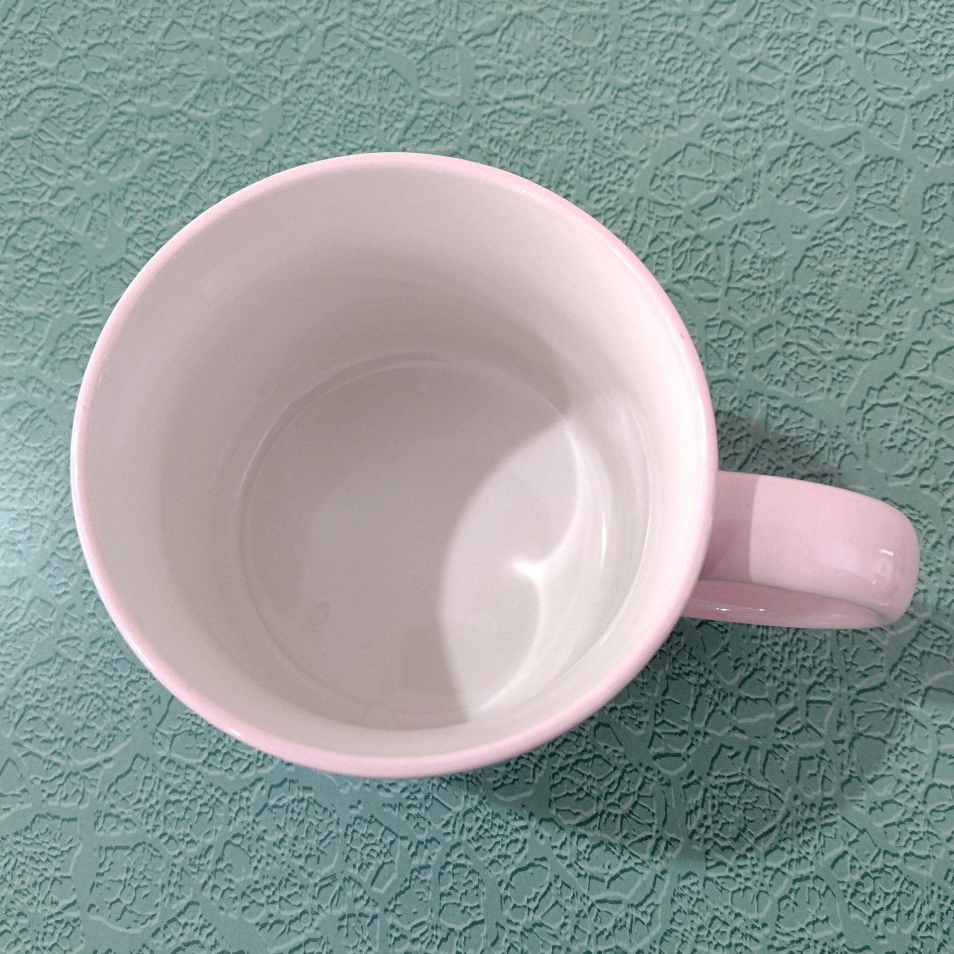 Vintage Pink Butterfly Ceramic Coffee Tea Mug