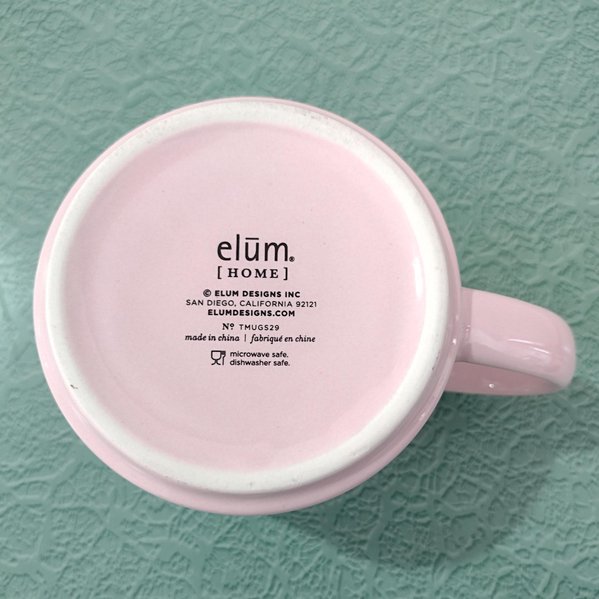 Vintage Pink Butterfly Ceramic Coffee Tea Mug