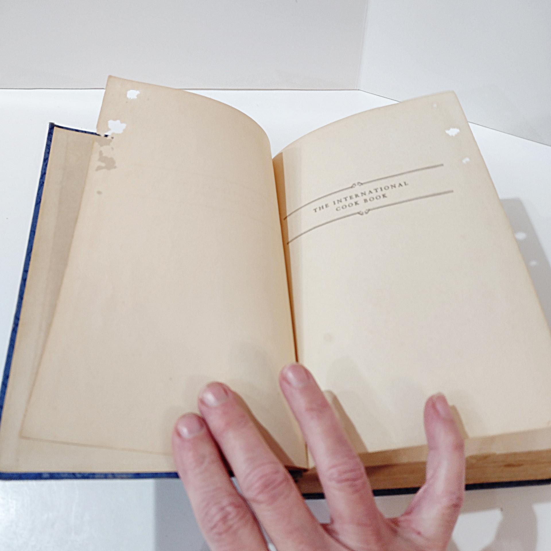 Antique The International Cook Book by Margaret Wiemer Heywood, 1929 Vintage Cook Book