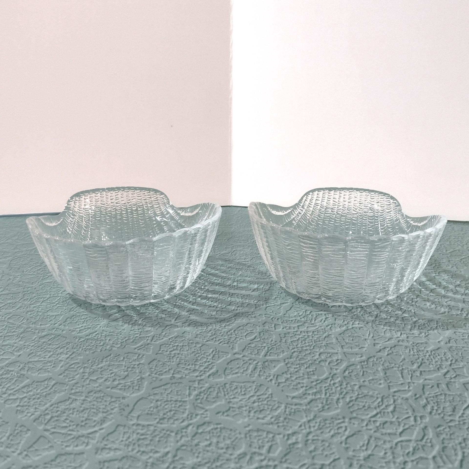 Vintage Arcoroc Coquillage Shell Fruit Dessert Bowls, Set of 2