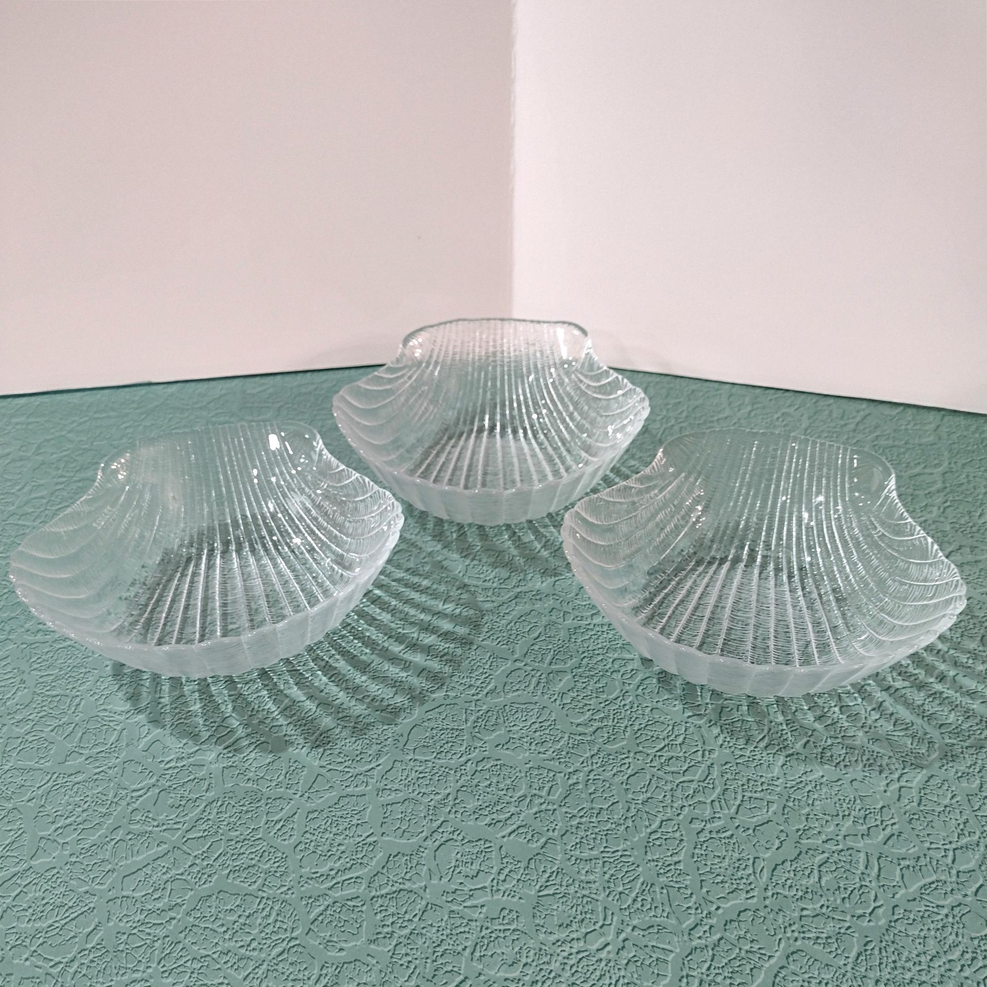 Vintage Arcoroc Coquillage Shell Cereal Bowls, Set of 3