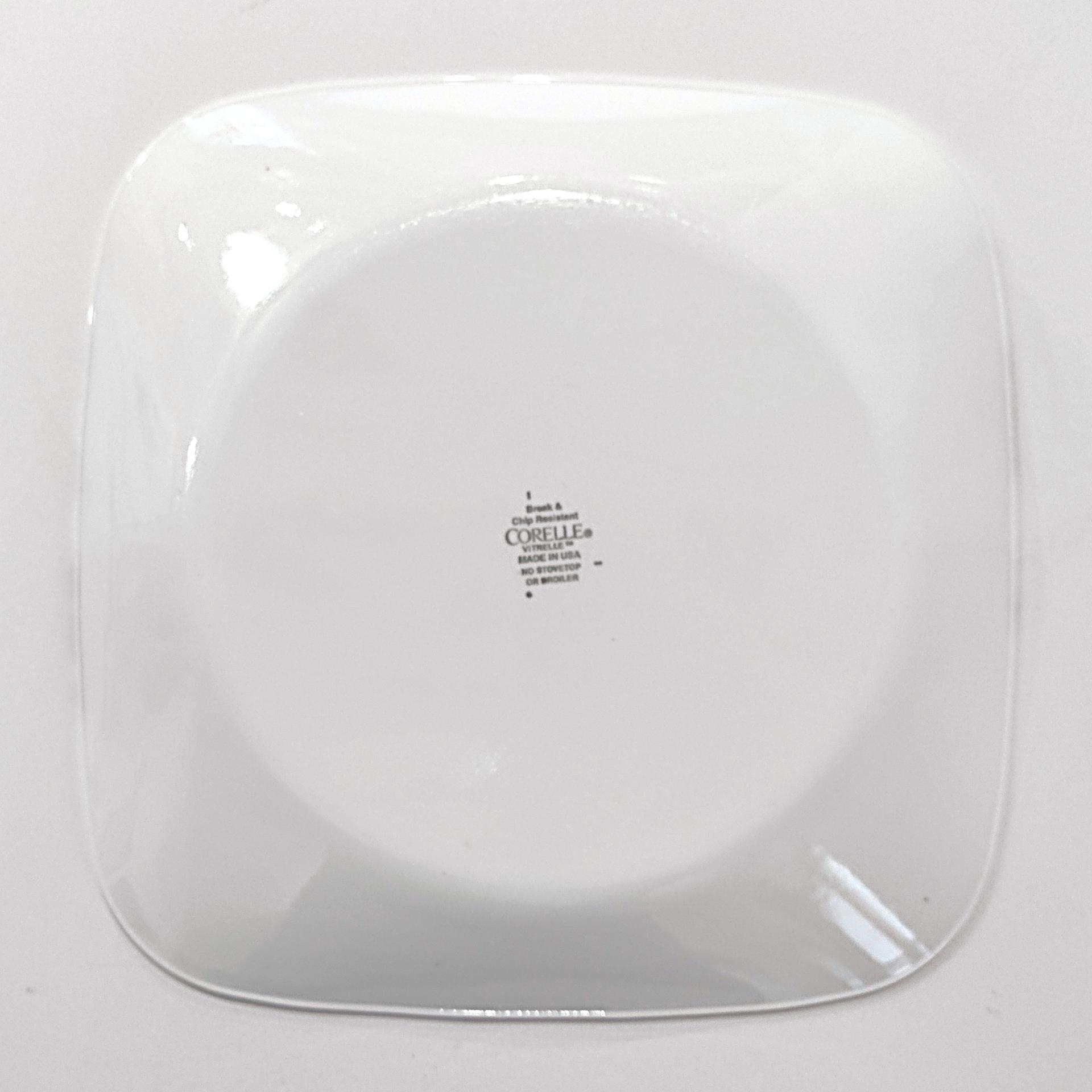 Vintage Corelle Mandarin Flower Square Luncheon Plates, Set of 3