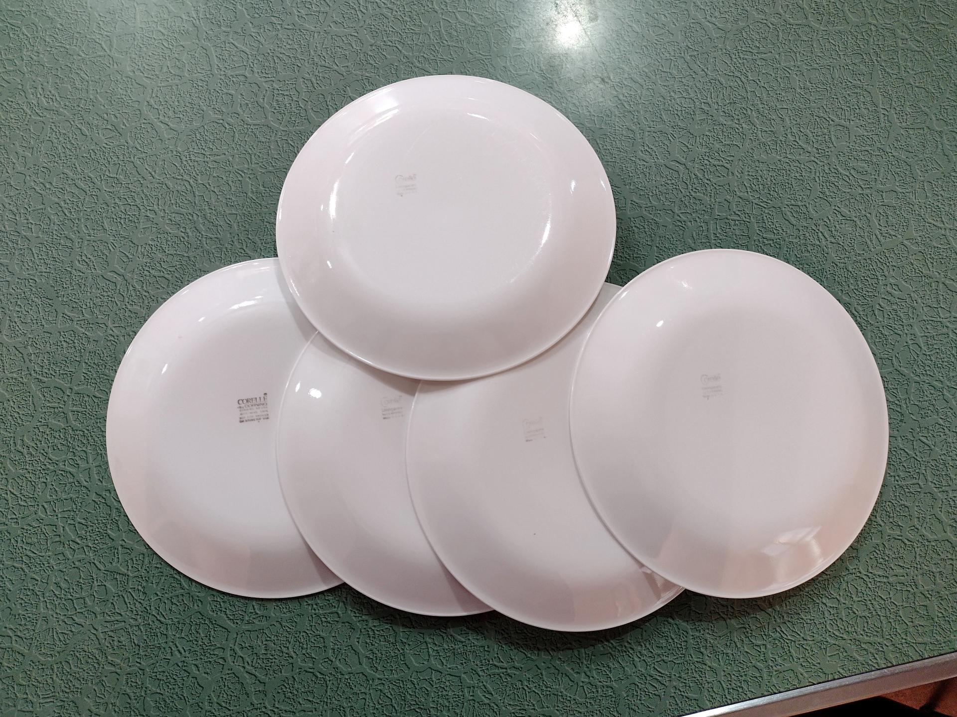 Vintage Corelle Butterfly Gold Salad Dessert Plates, Set of Five, 8.5 Inch Corning Corelle Plates