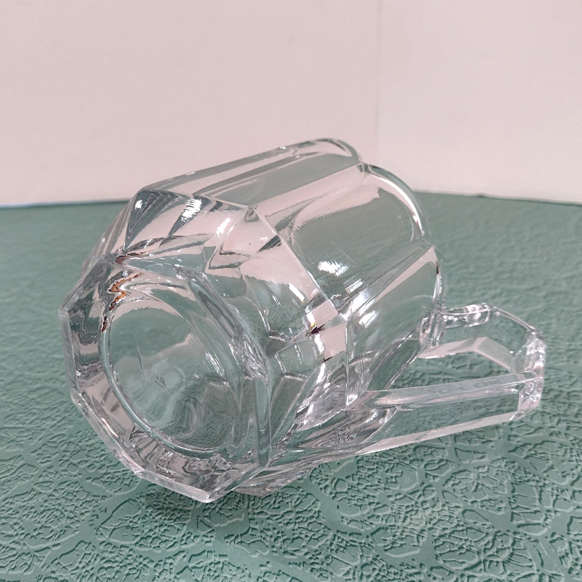 Antique Pressed Glass Creamer / Pitcher, UV Reactive Glass