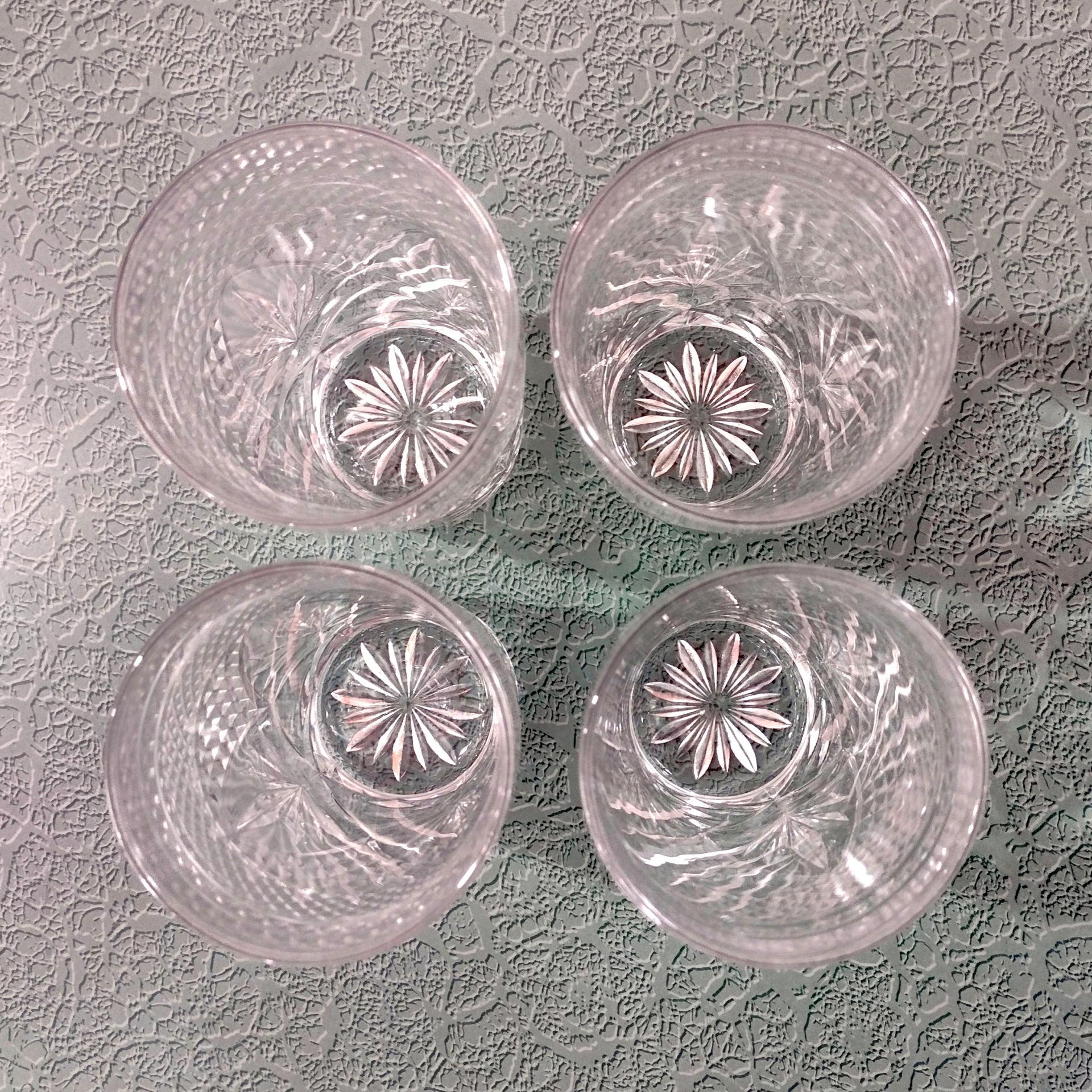 Vintage Cristal D'Arques Durand Antique Clear Highball Glasses, Set of 4