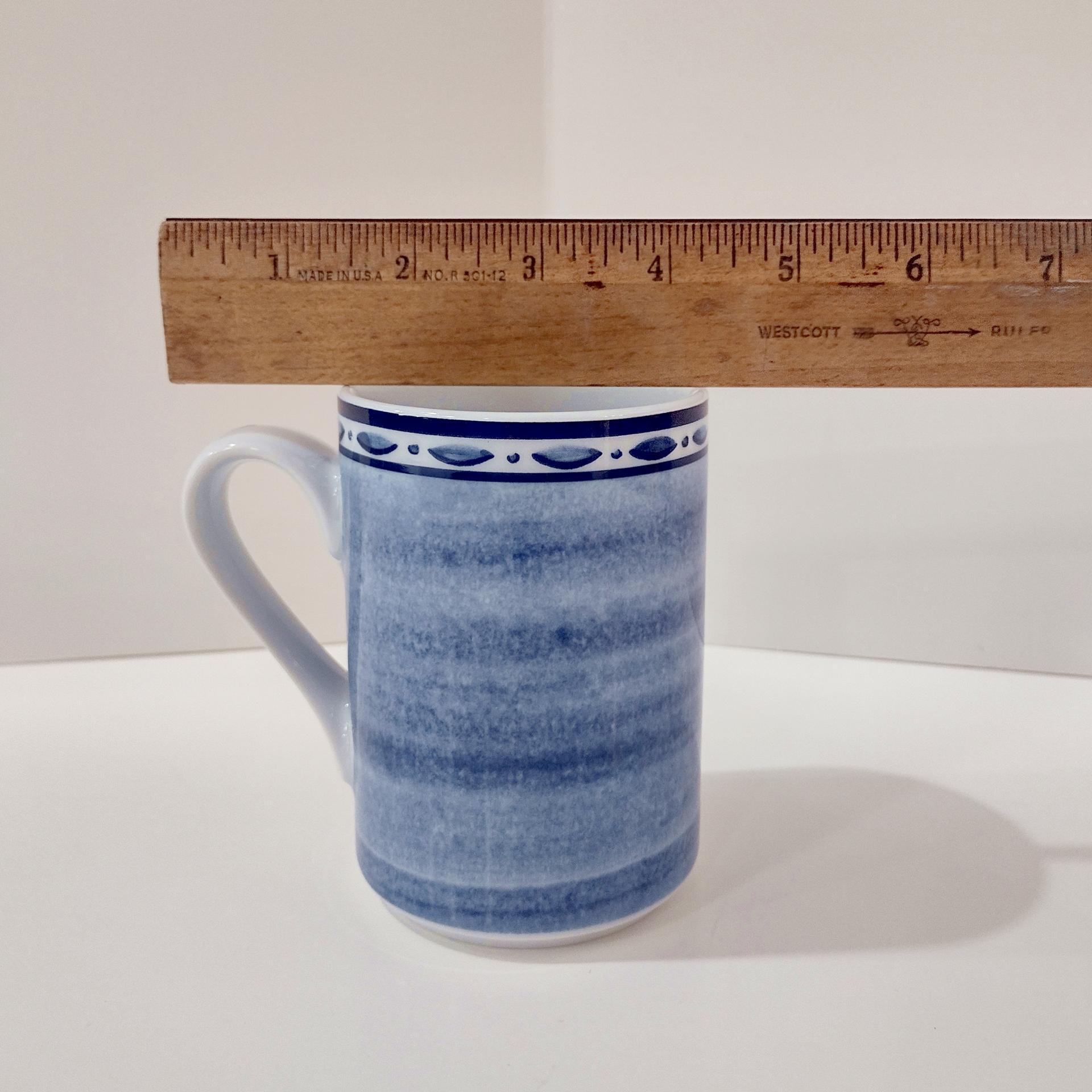 Vintage Dansk Bistro Cafe Belgian Blue Coffee Tea Mug, Multiples Available