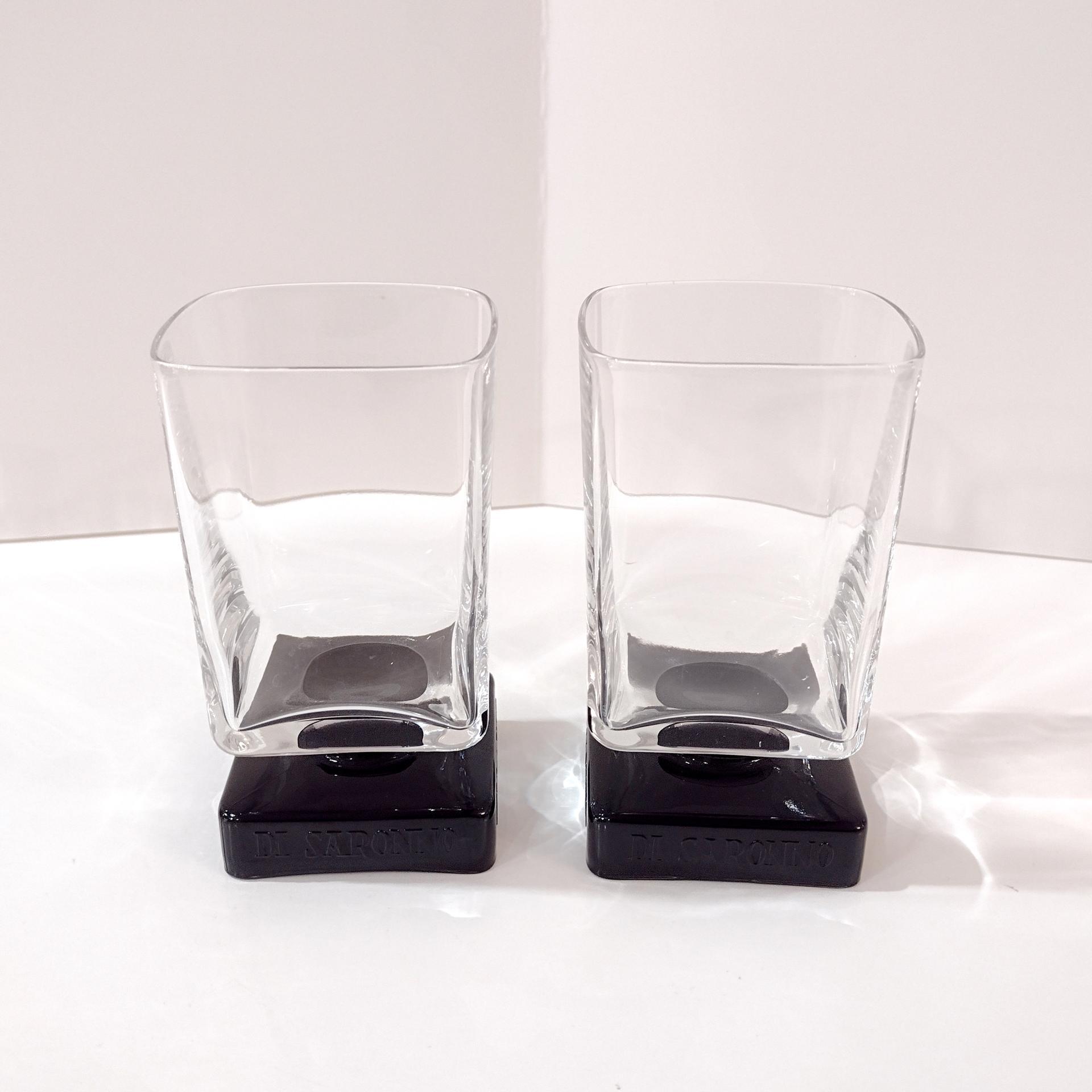 Vintage Disaronno Amaretto Liqueur Cordial Glasses, Set of Two