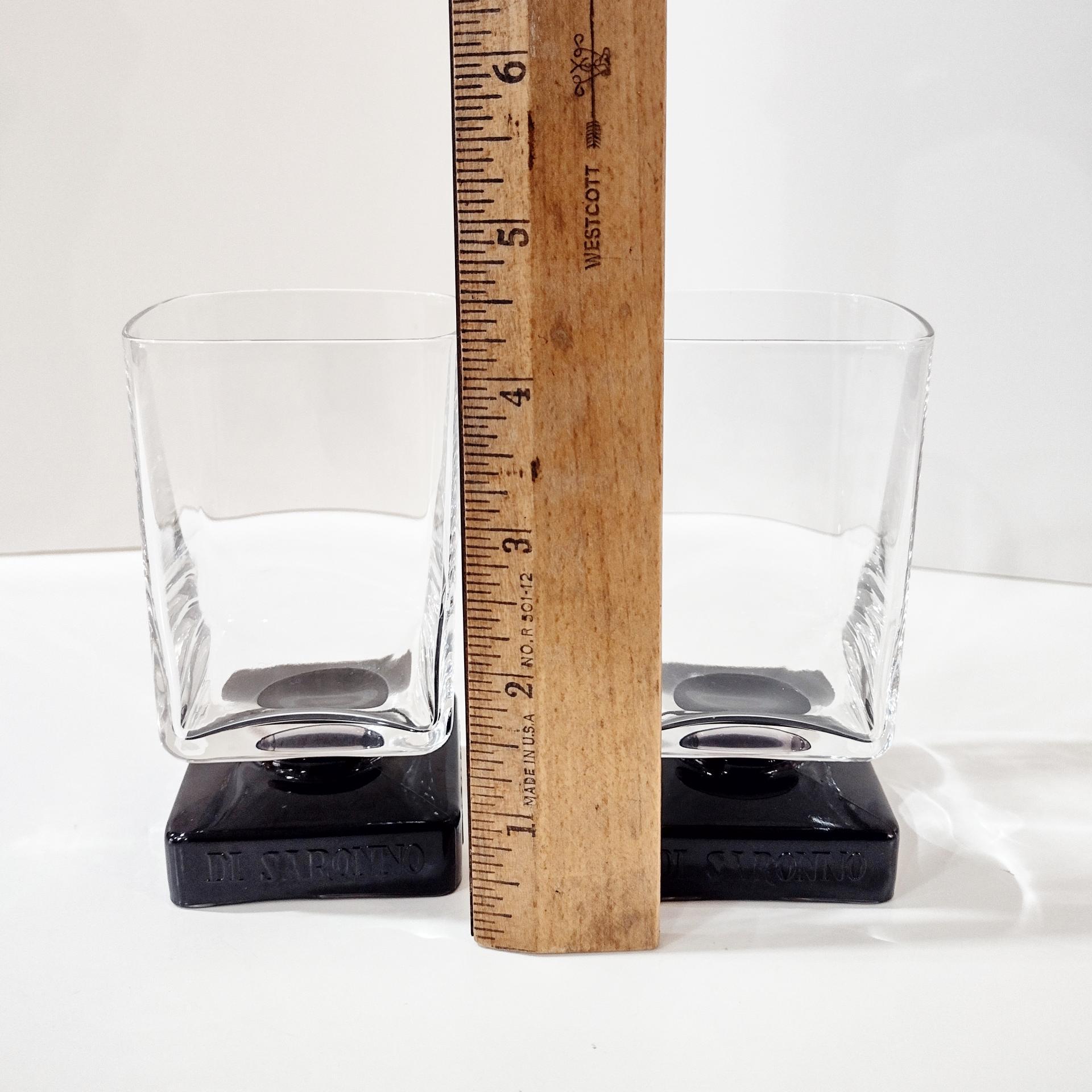 Vintage Disaronno Amaretto Liqueur Cordial Glasses, Set of Two