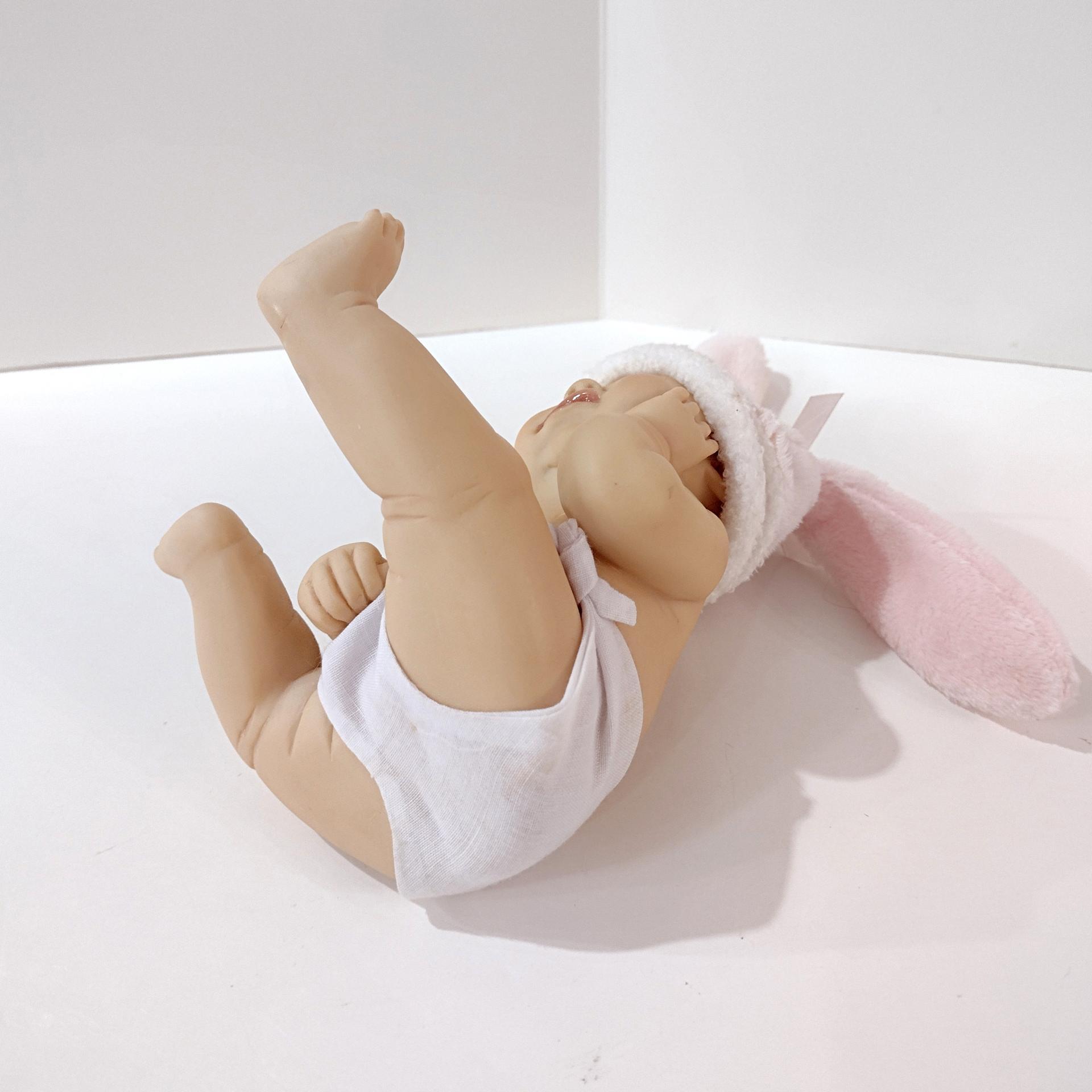 Ashton Drake It's Not Easy Being Cute Sherri Rawn Doll, Baby Doll with Pink Easter Bunny Ears