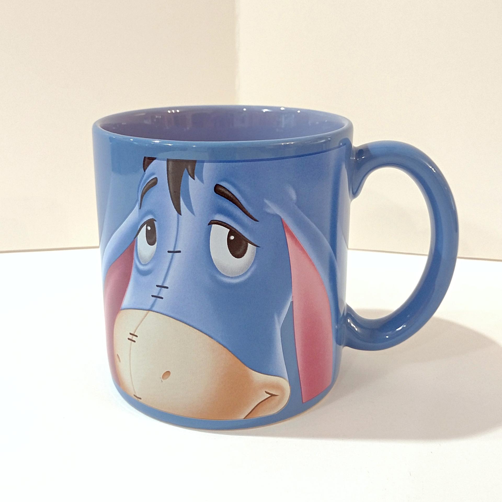 Vintage Disney Eeyore Blue Ceramic Oversized Coffee Tea Mug, Winnie the Pooh Character Mug, A A Milne