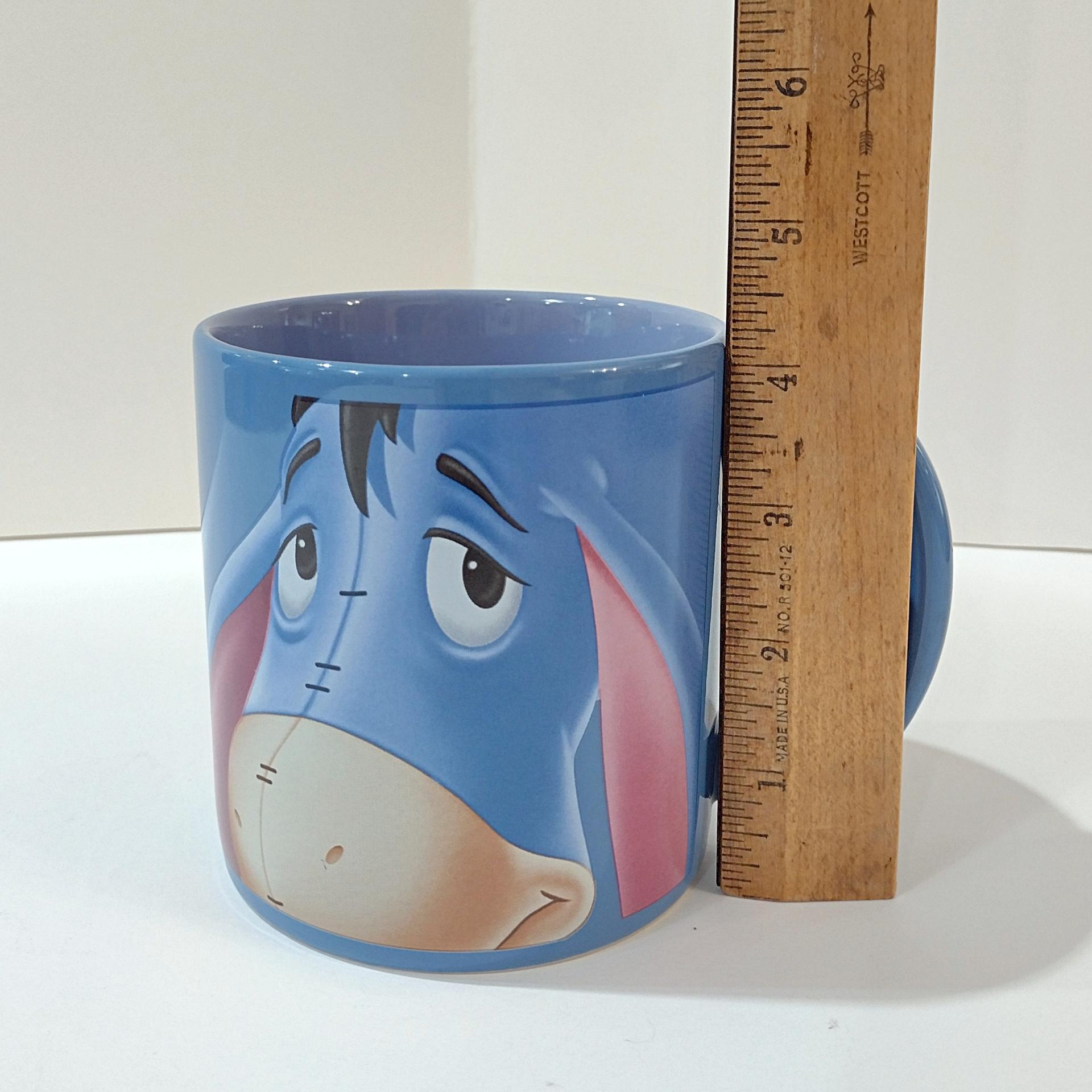 Vintage Disney Eeyore Blue Ceramic Oversized Coffee Tea Mug, Winnie the Pooh Character Mug, A A Milne