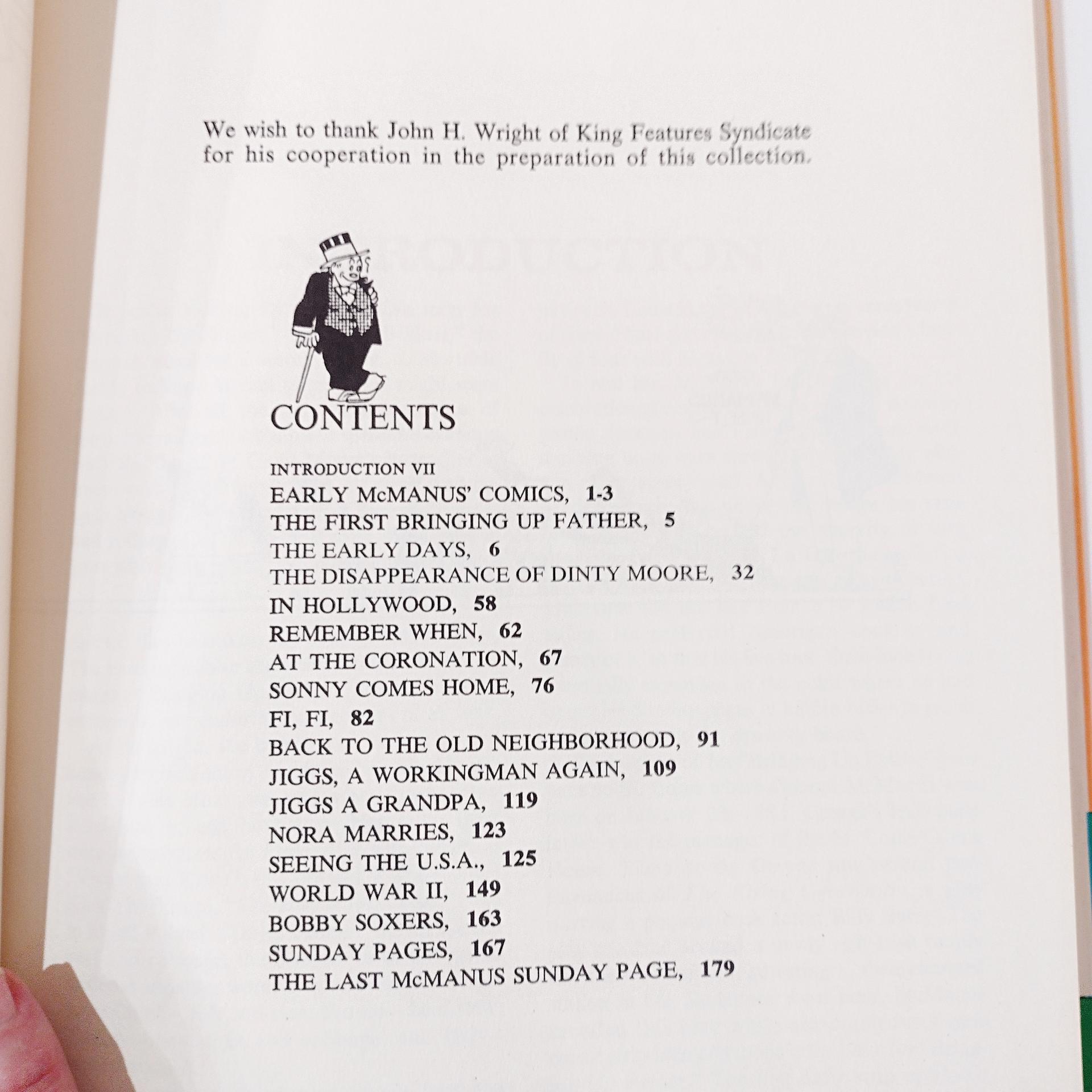 Vintage Bringing Up Father 1973 Hard Cover Comic Book, George McManus Graphic Comic Coffee Table Book