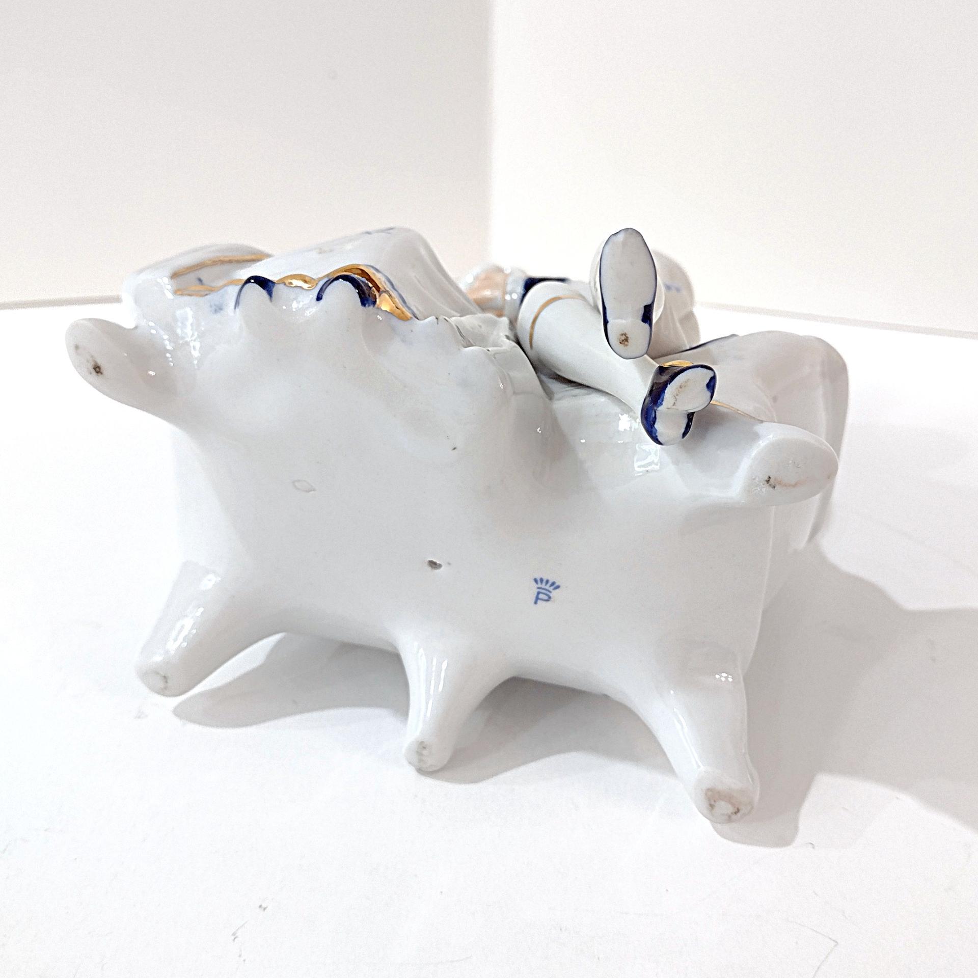 Vintage Victorian Courting Couple Porcelain Figurine, Wedding Anniversary Gift