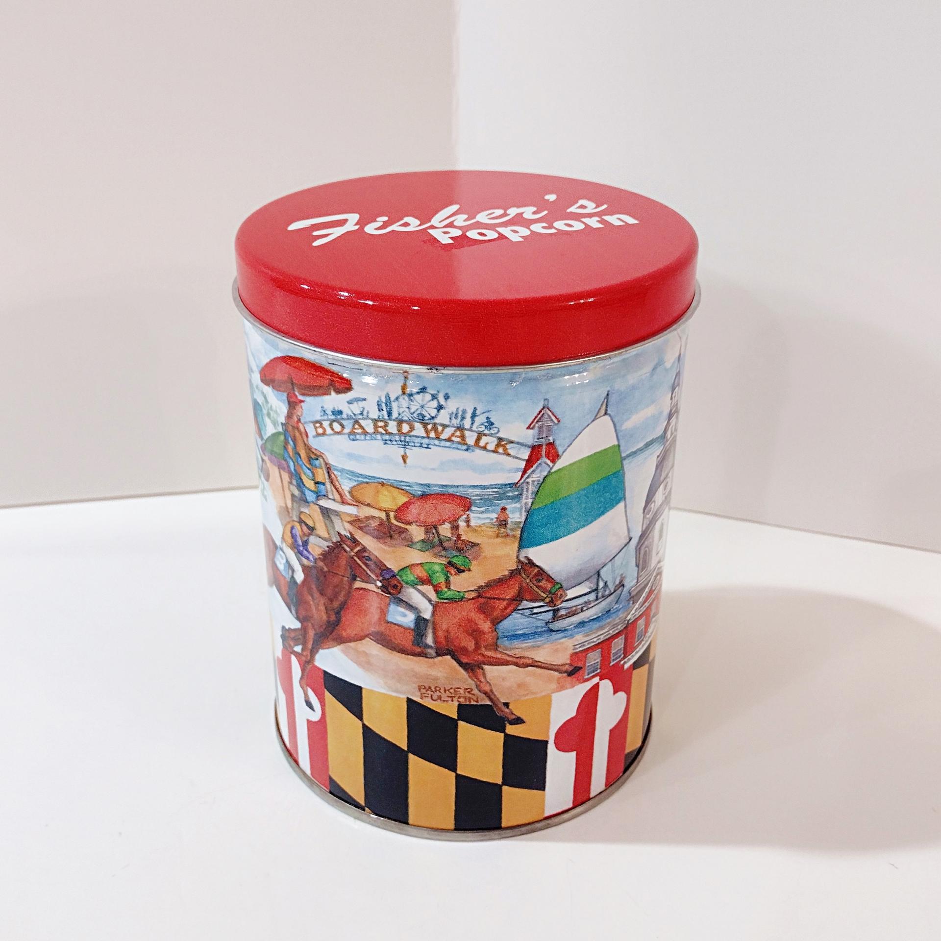 Vintage Fishers Popcorn Maryland Themed Tin, Maryland Lover Gift