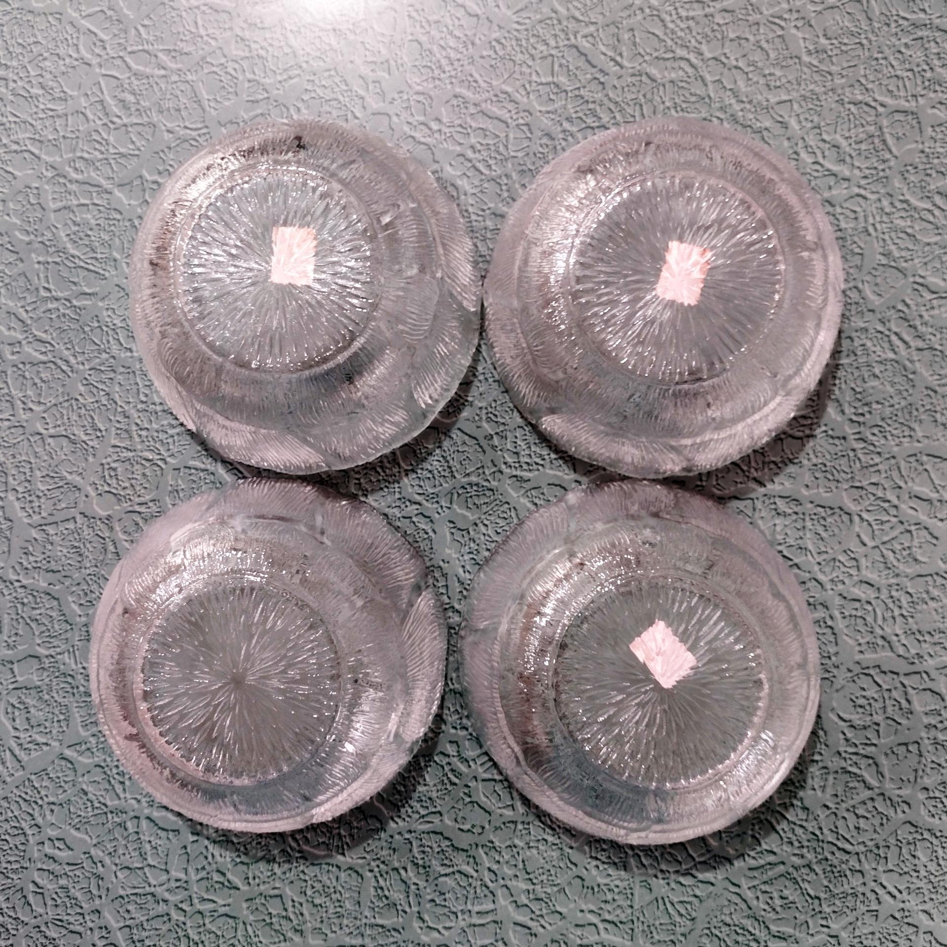 Vintage NEW Arcoroc Fleur Cupped Fruit Dessert Bowls, Set of 4