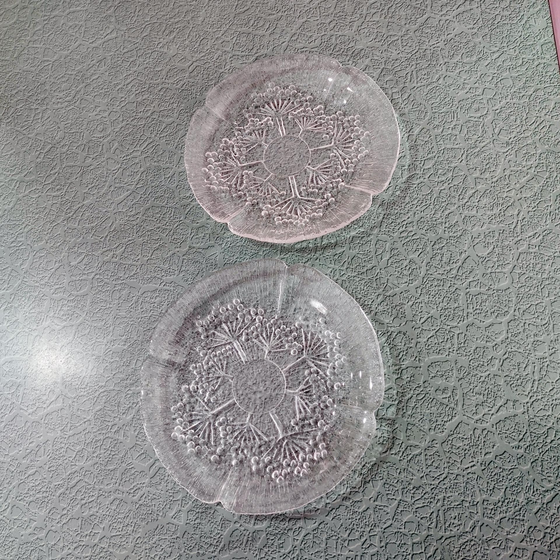 Vintage Dansk Floriform Cow Parsley 7 5/8" Plates, Set of Two