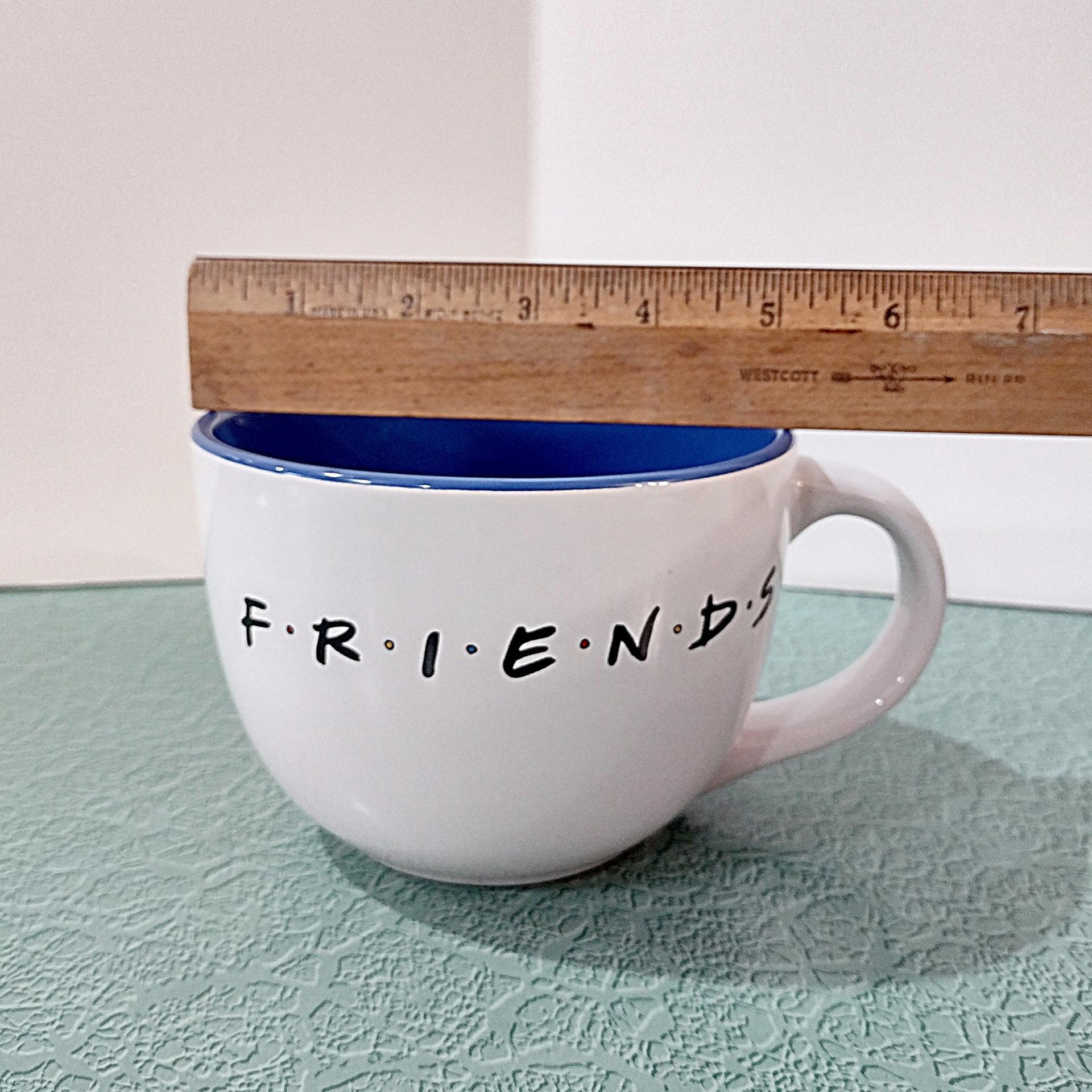 Vintage Friends TV Show Oversized Ceramic Coffee Mug, 24 Ounce XL Soup Mug
