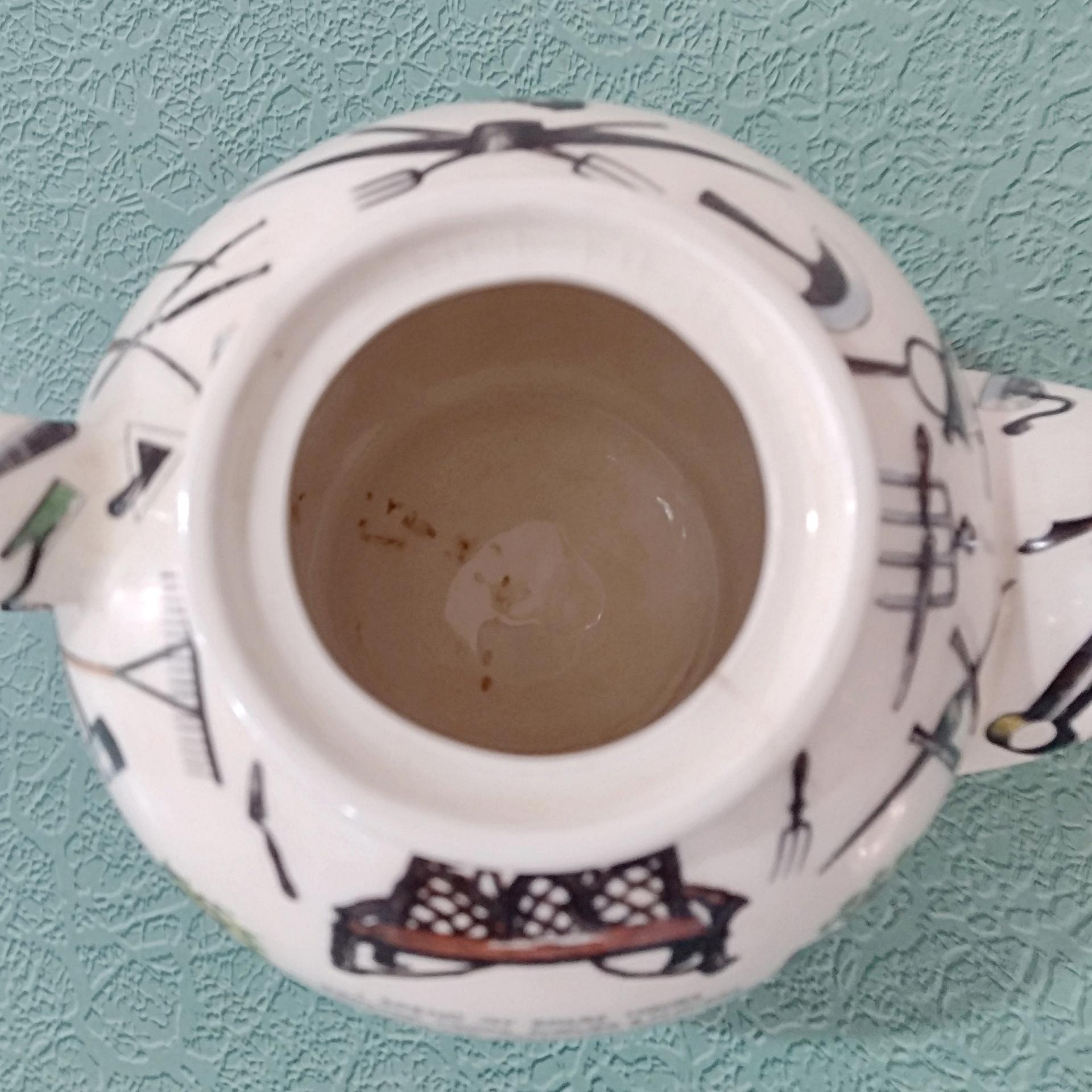 Vintage Paul Cardew Ceramic Teapot, God Bless the Gardener English Teapot