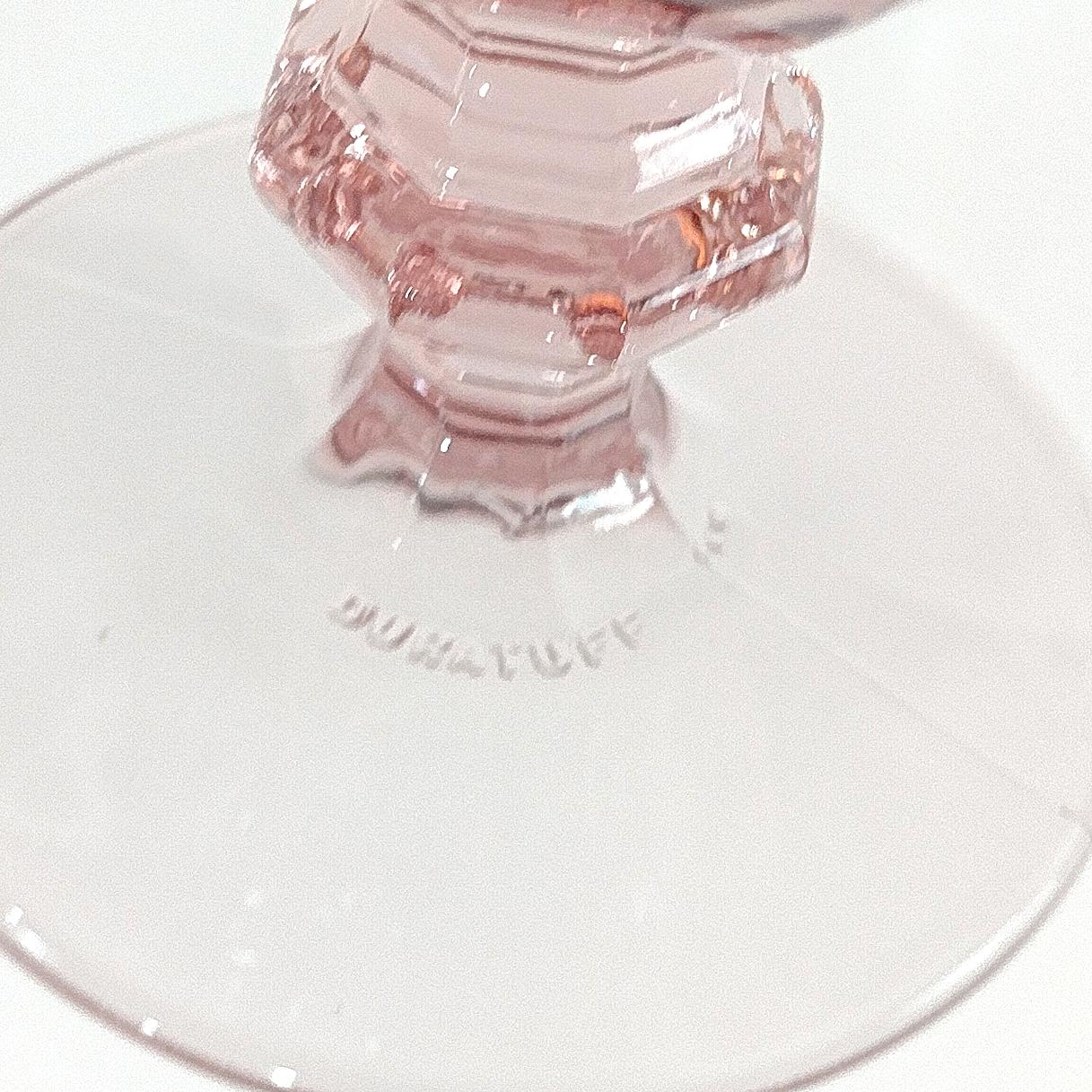 Vintage Pink Libbey Gibraltar Iced Tea Glasses, Set of 2, Duratuff Heavy Glassware