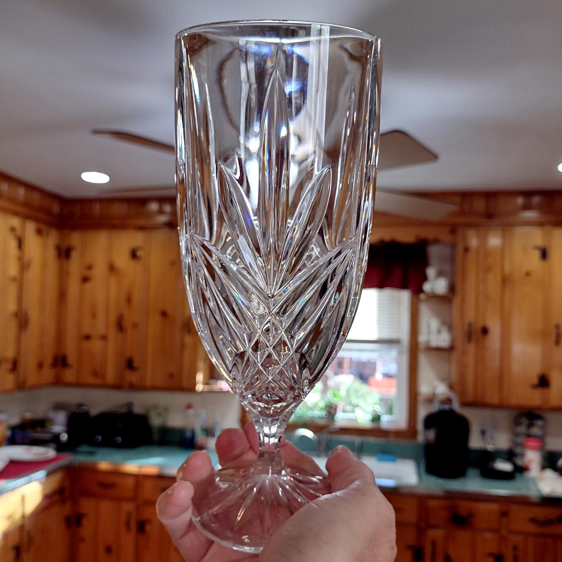 Vintage Godinger Shannon Milano Dublin Crystal Iced Tea Glasses, Set of Three