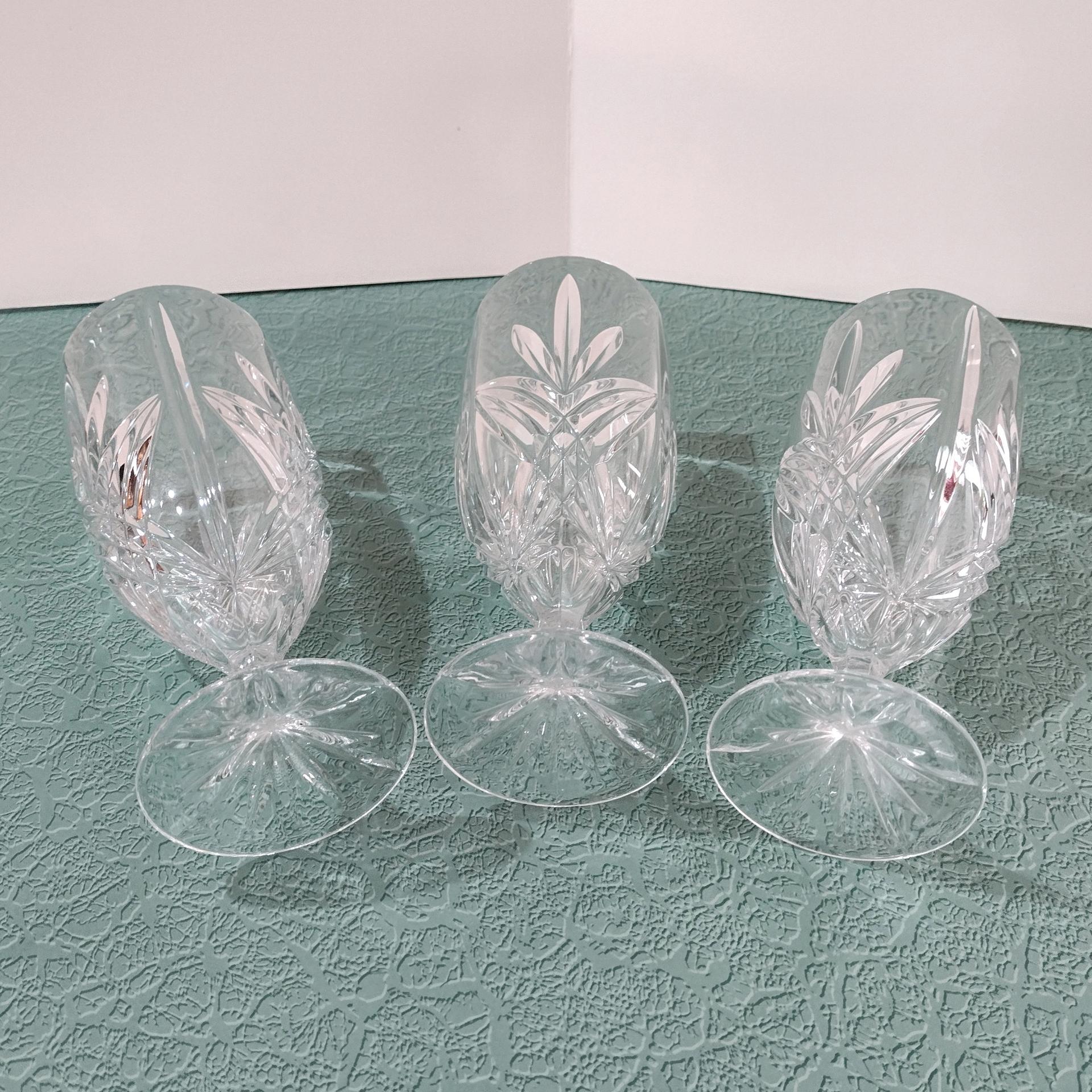 Vintage Godinger Shannon Milano Dublin Crystal Iced Tea Glasses, Set of Three