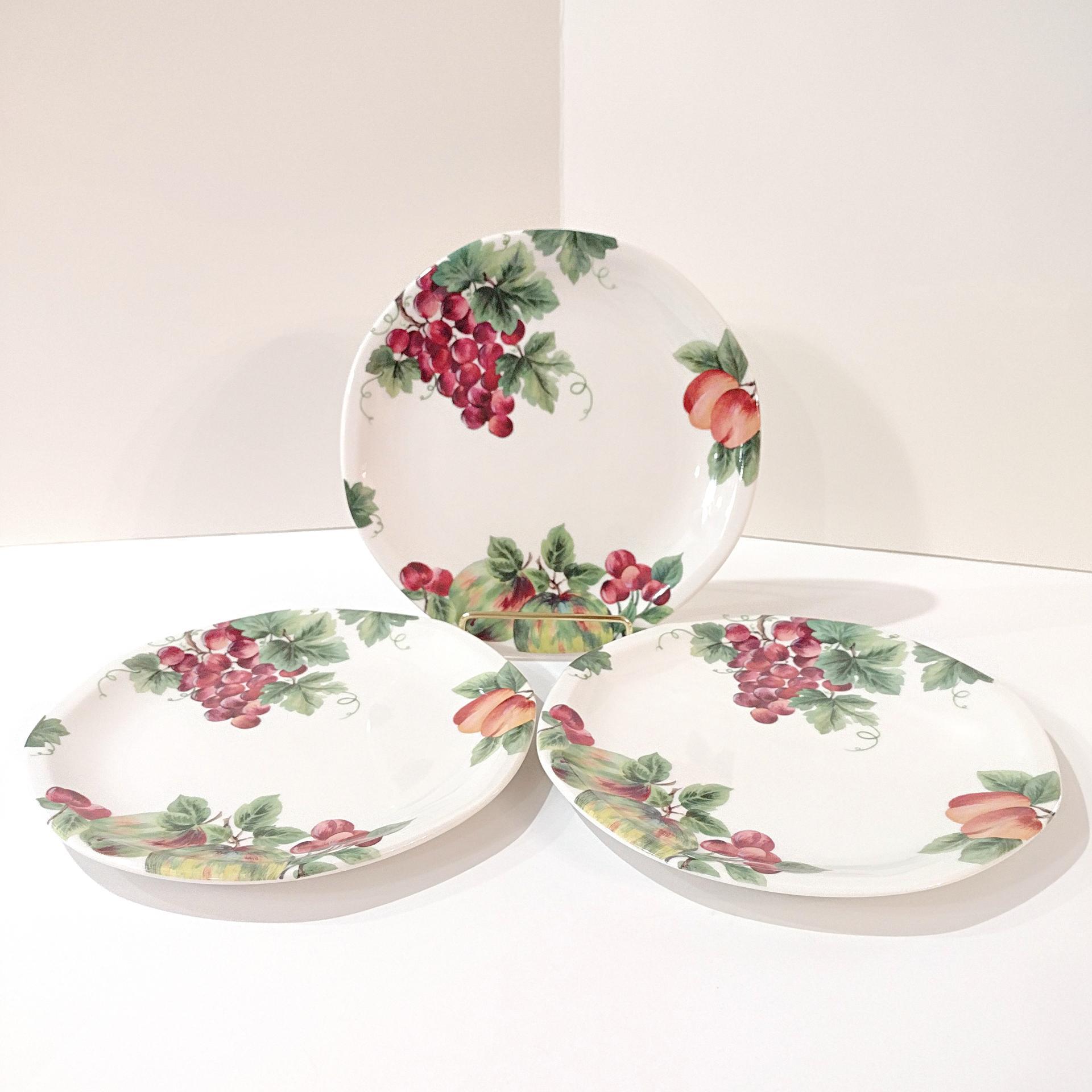 Vintage Royal Doulton Vintage Grape Salad Plate, Fruit Motif Plate, Doulton Everyday Chip Resistant Durable Plate