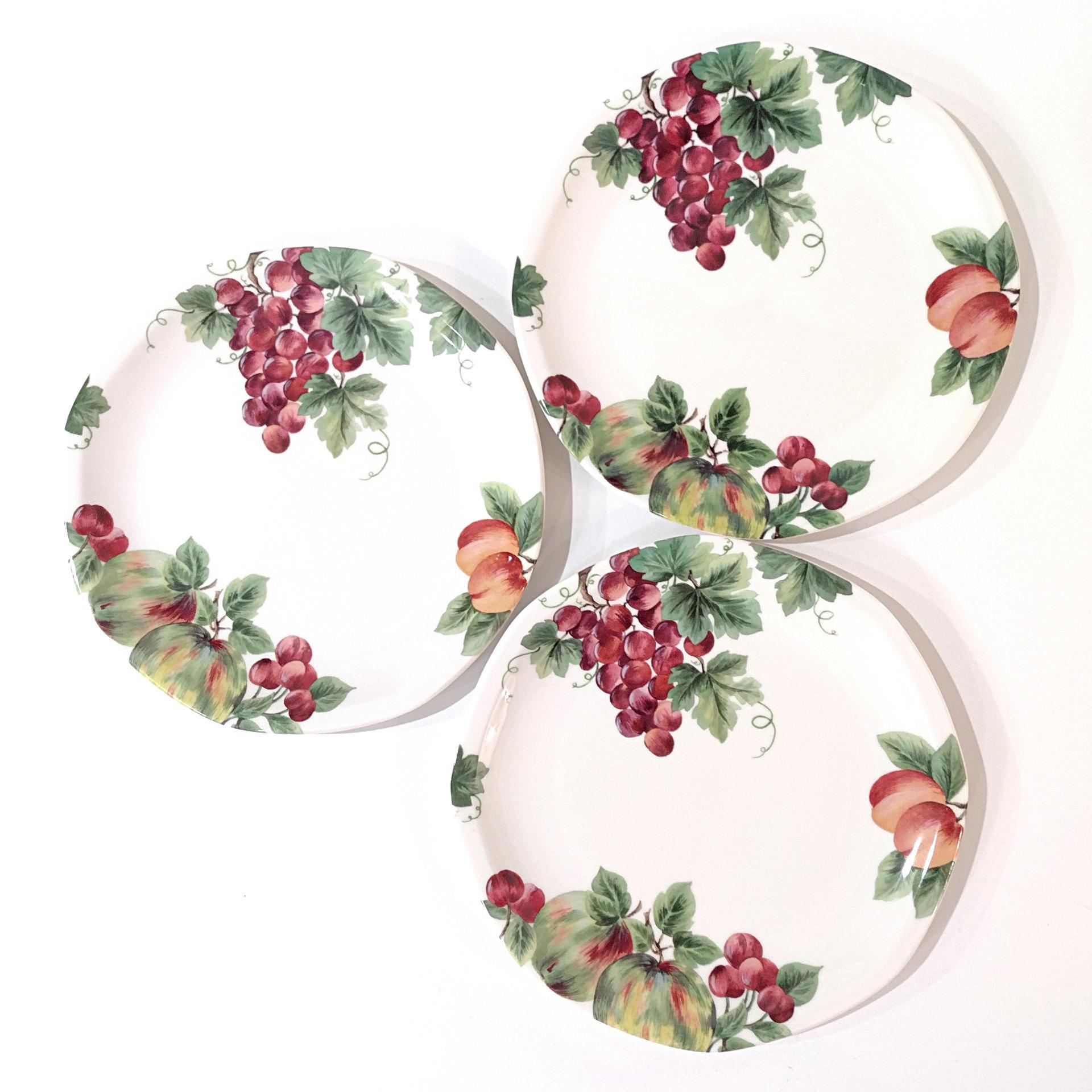 Vintage Royal Doulton Vintage Grape Salad Plate, Fruit Motif Plate, Doulton Everyday Chip Resistant Durable Plate
