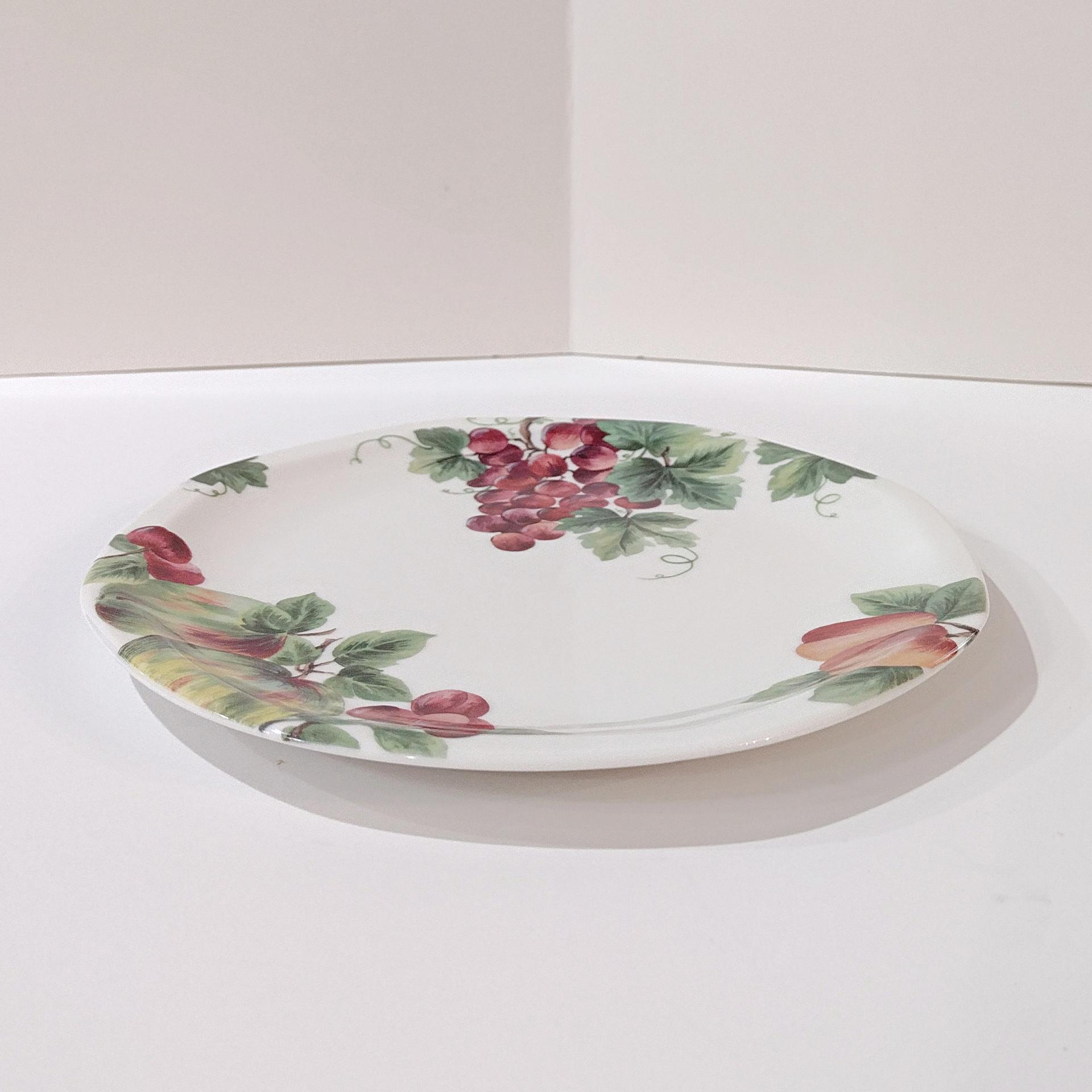 Vintage Royal Doulton Vintage Grape Salad Plate, Fruit Motif Plate, Doulton Everyday Chip Resistant Durable Plate