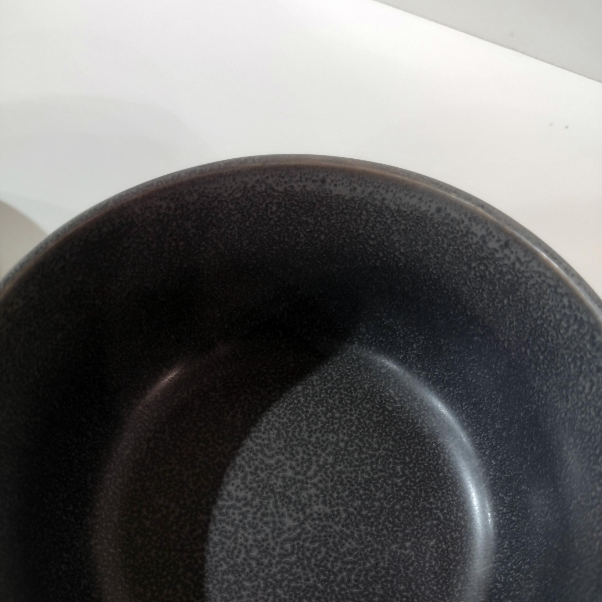 Vintage Gray Stoneware Soup Salad Cereal Bowls, Set of Two