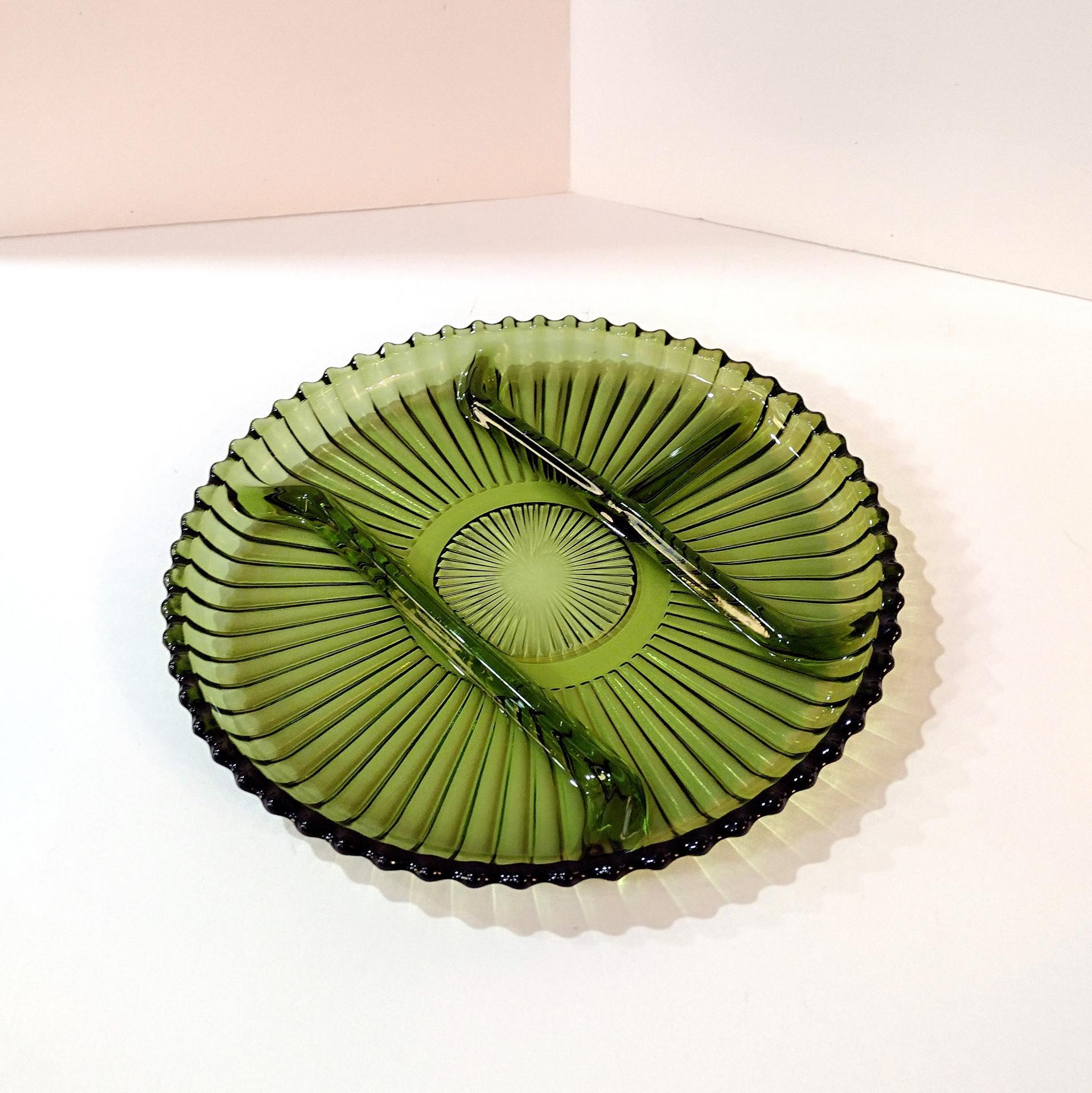 Vintage Indiana Glass Divided Relish Dish Vintage Indiana Glass Divided Relish Dish