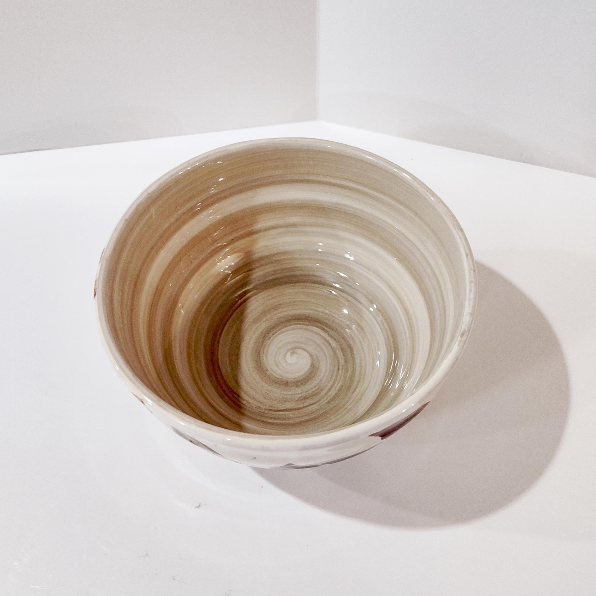 Vintage Home Trends Shadowwood Oversized Soup Cereal Bowl, Fall Leaves Foliage Ceramic Serving Bowl