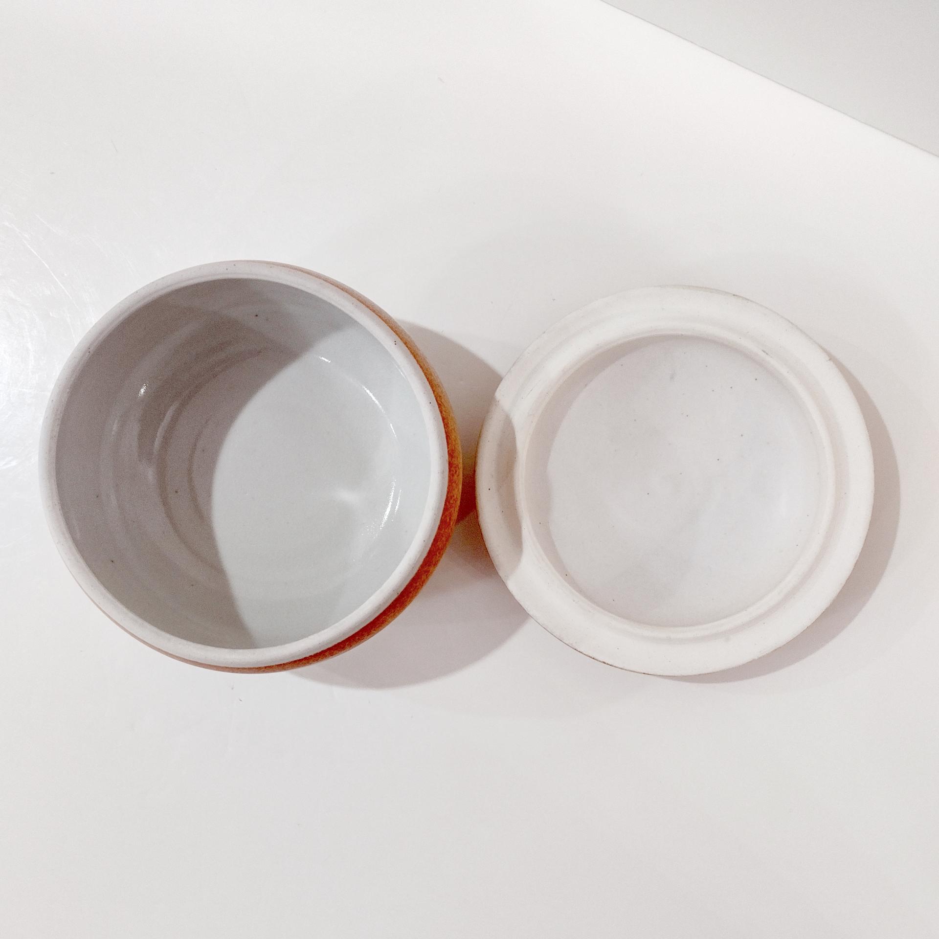 Vintage Ceramic Covered Bowl with Whimsical Camel Design, Janet Brome Animal Pottery