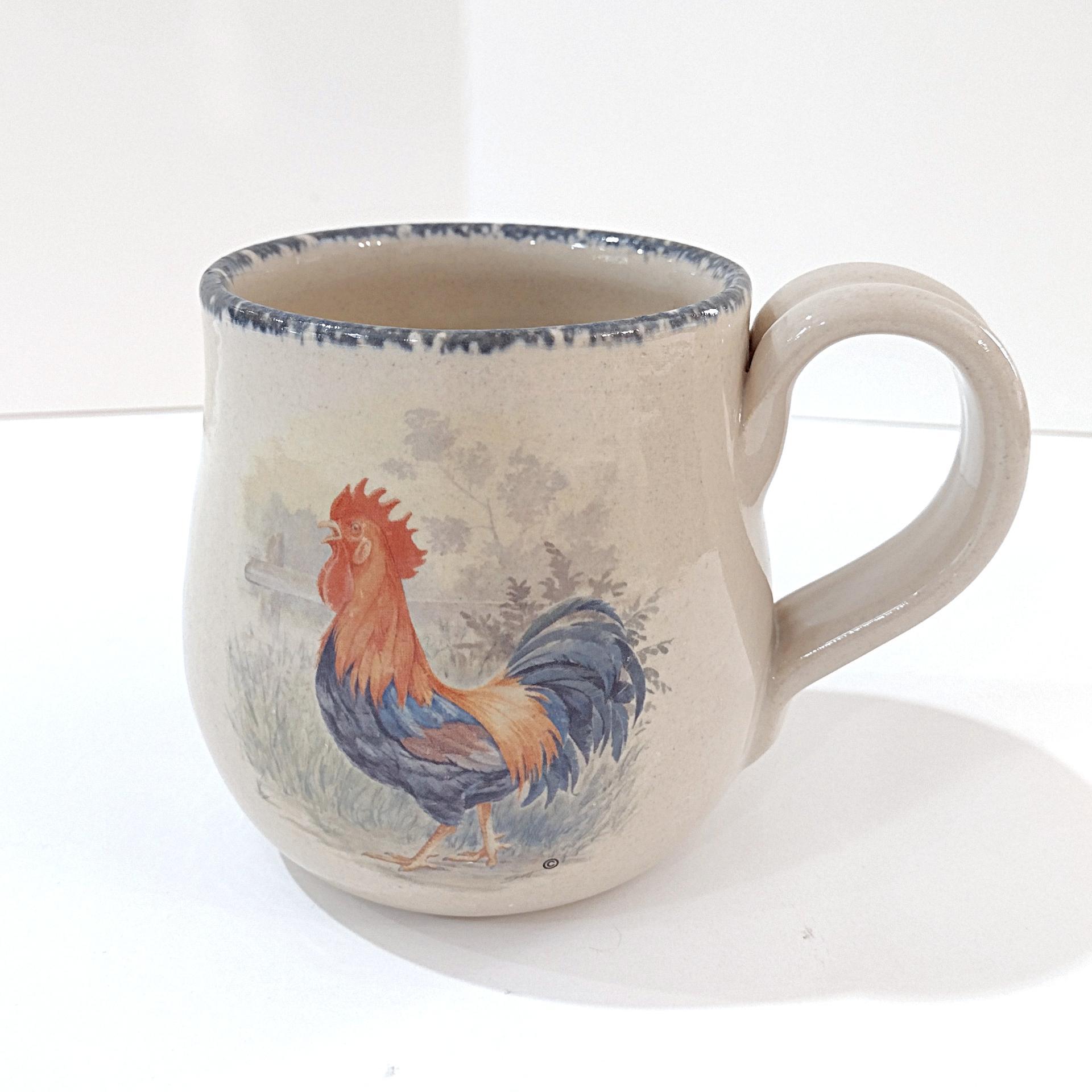 Vintage Home and Garden Party Rooster Ceramic Mug
