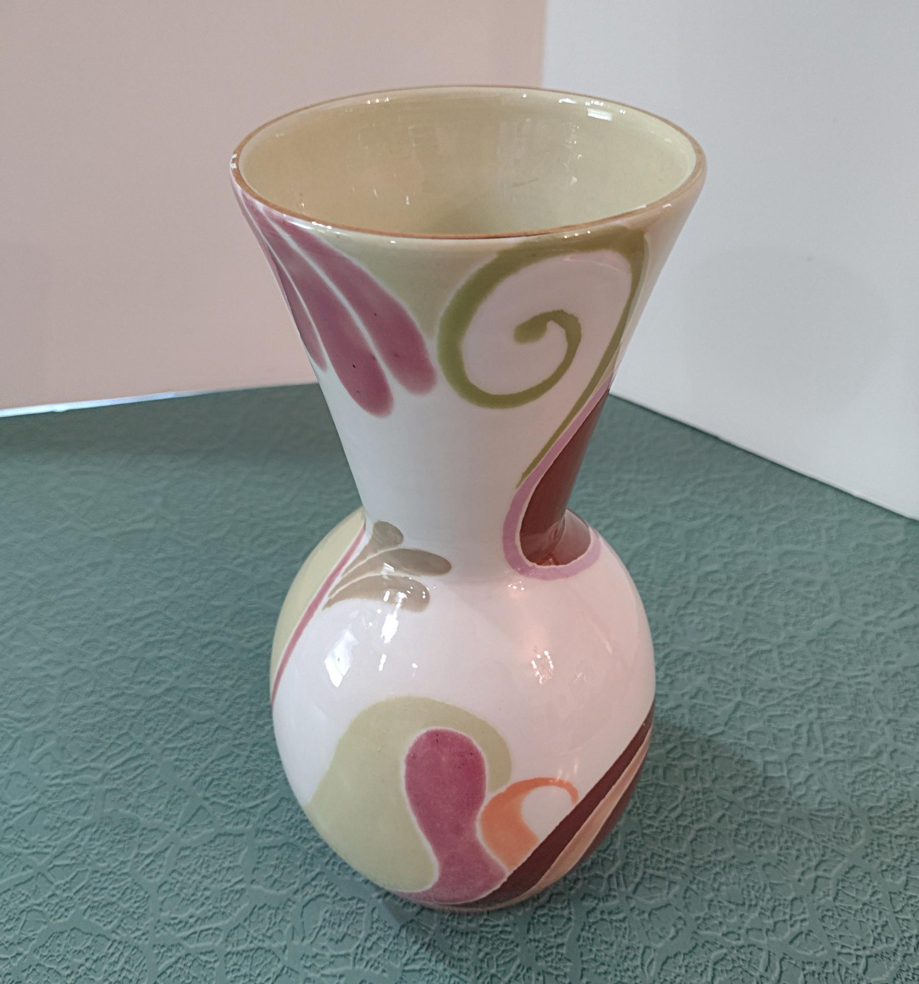 Jill Rosenwald Vintage Signed Ceramic Flower Vase