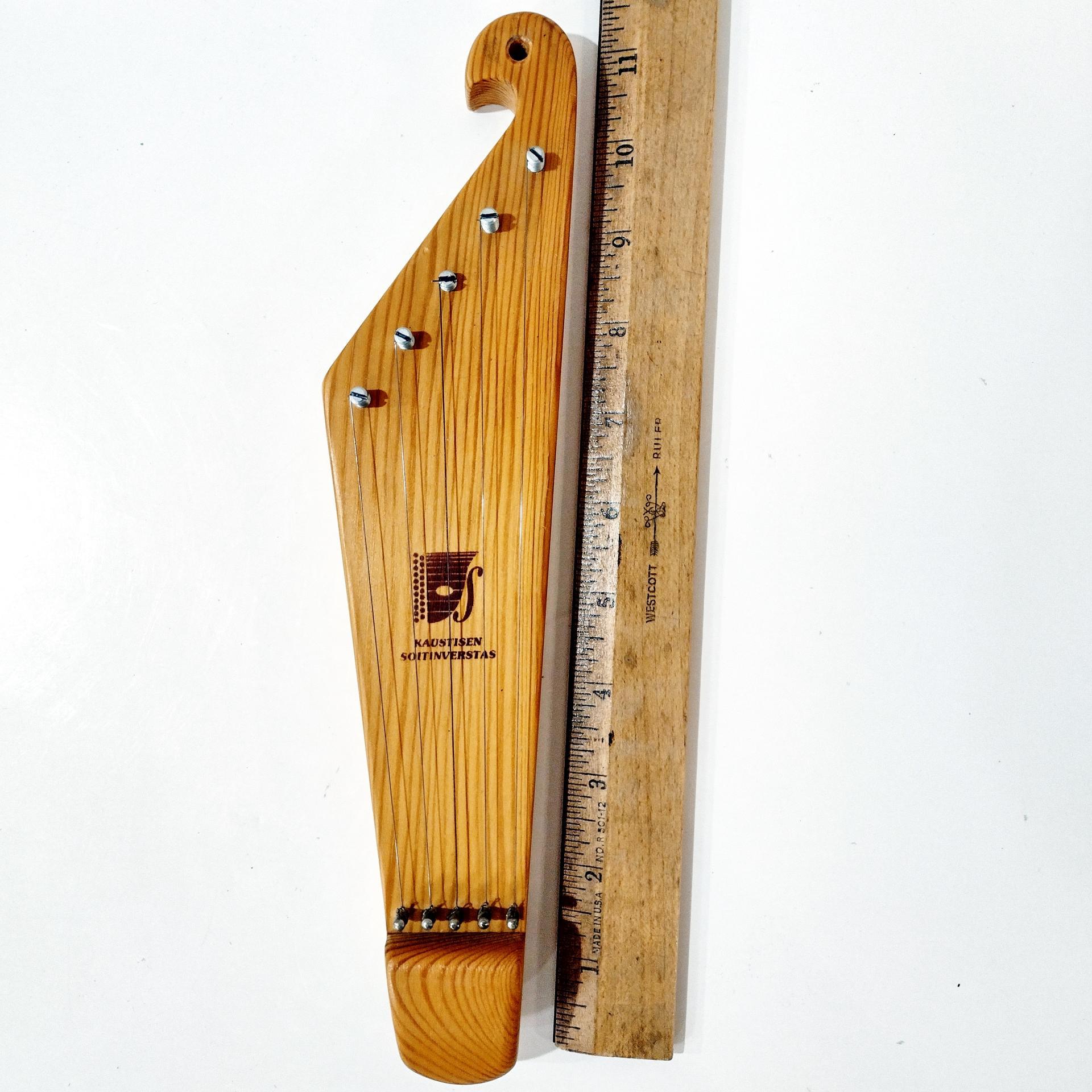 Vintage Mini Piccolo Five String Kantele, Kaustisen Soitinverstas Finnish Folk Musical Instrument