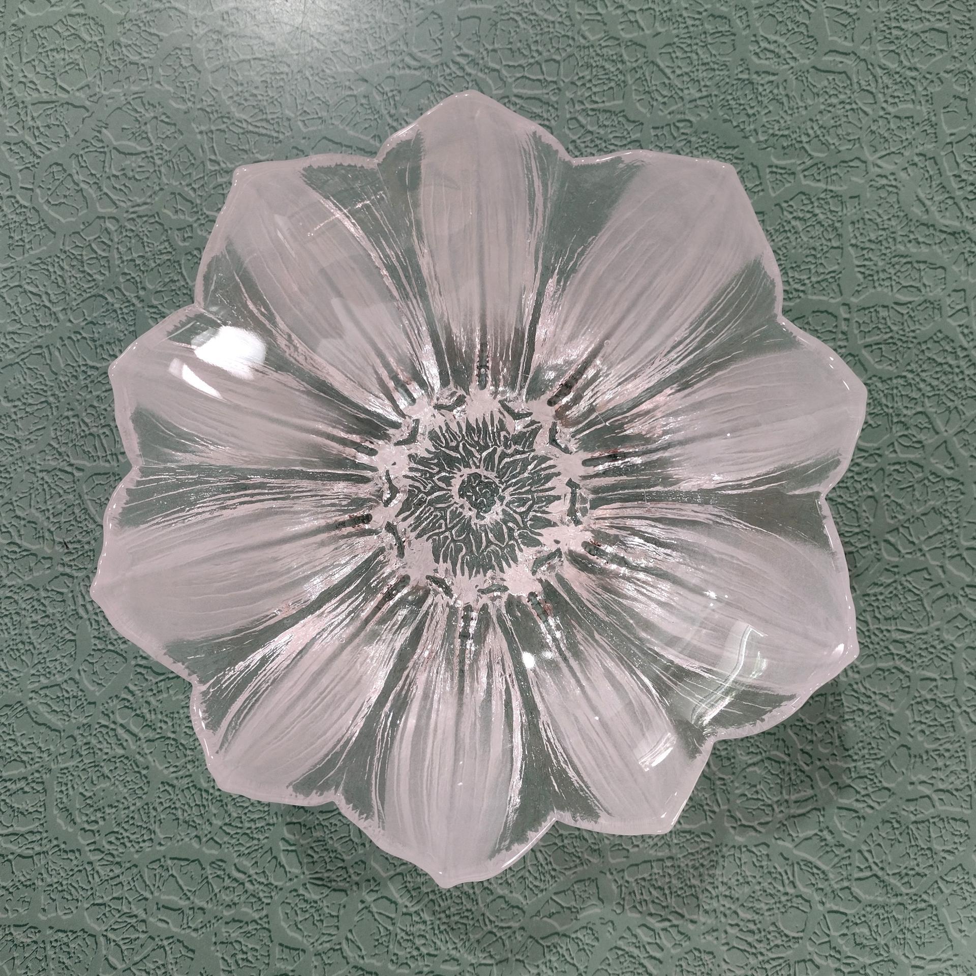 Vintage Kosta Boda Waterlily Float Bowl, Art Glass Flower Shaped Bowl, Mats Jonasson Design, Swedish Glassware