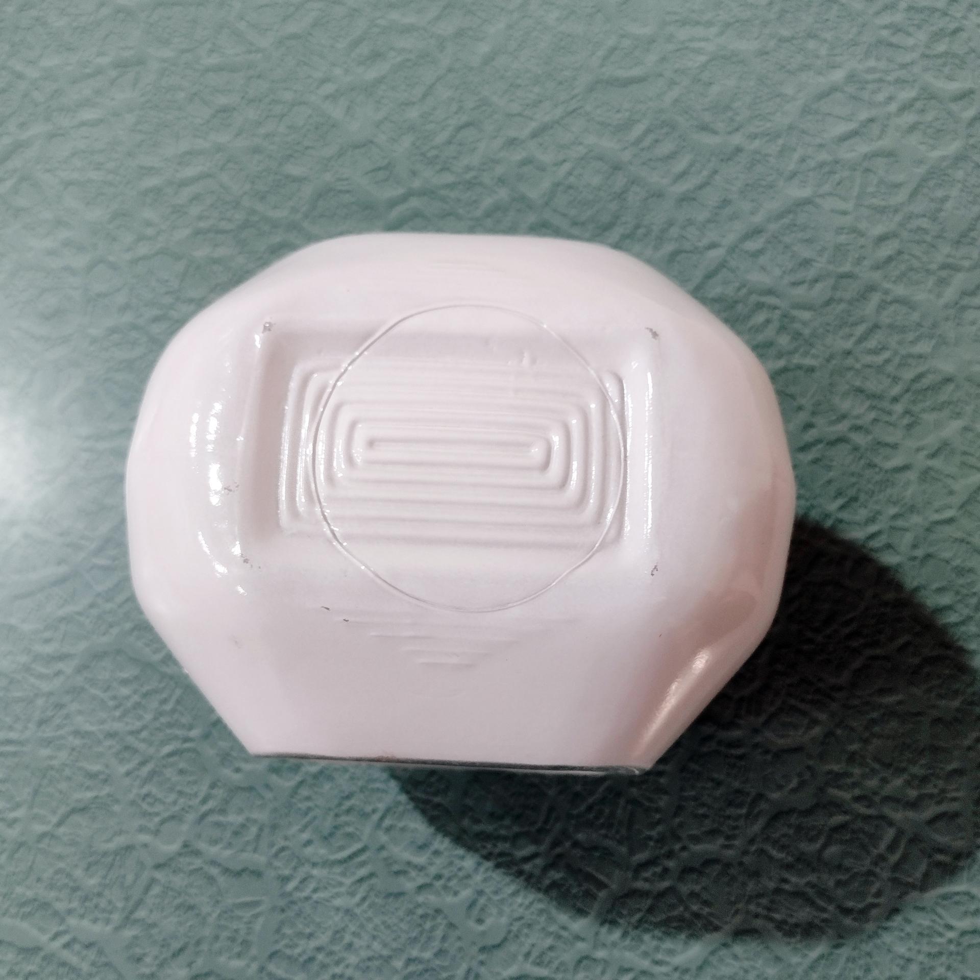 Vintage Square Art Deco White Glass Globe Light Cover, Sconce Shade, MCM Bathroom or Porch Light Shade
