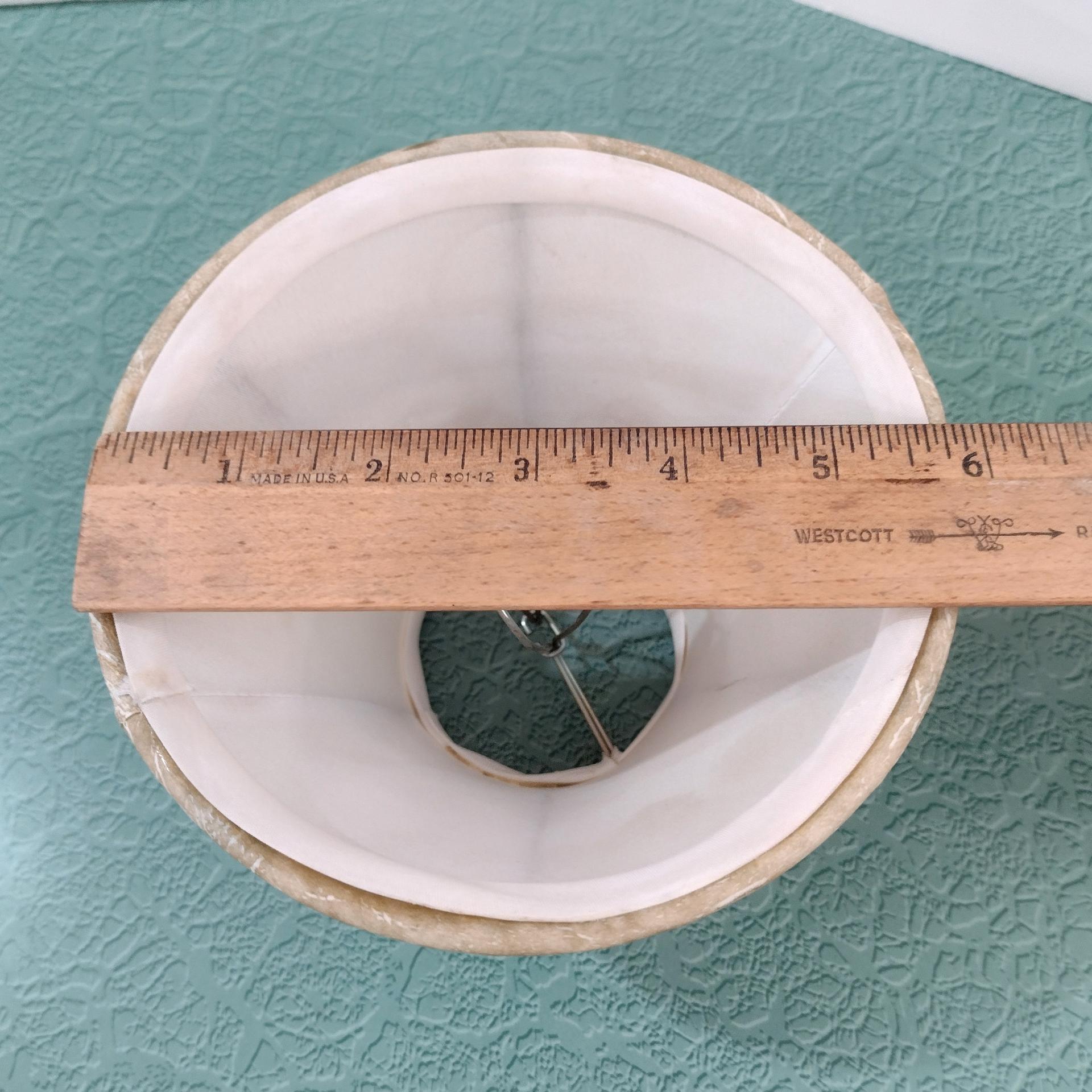 Vintage Faux Animal Leather Mini Bell Lamp Shade