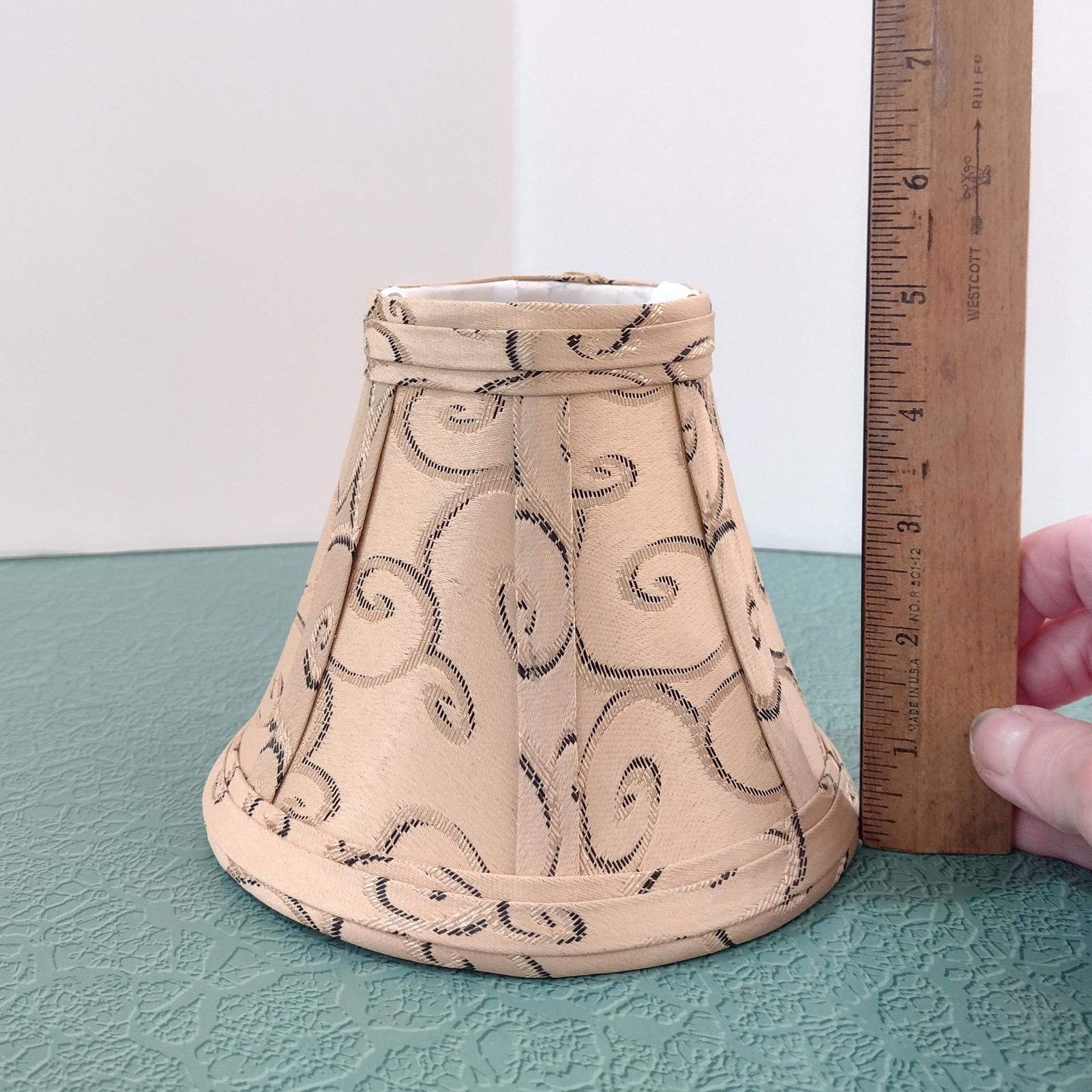 Vintage Swirl Victorian Style Fabric Mini Bell Lamp Shade